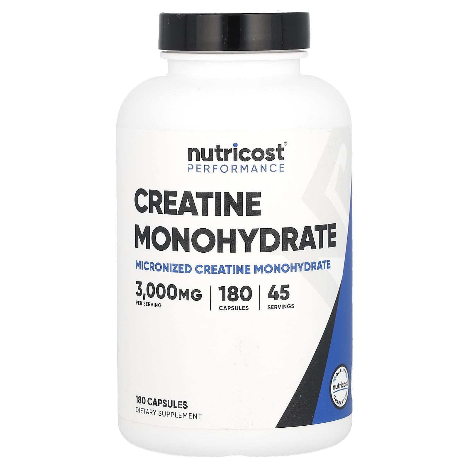 Nutricost Performance, Creatine Monohydrate – 180 gélules — Tunisie