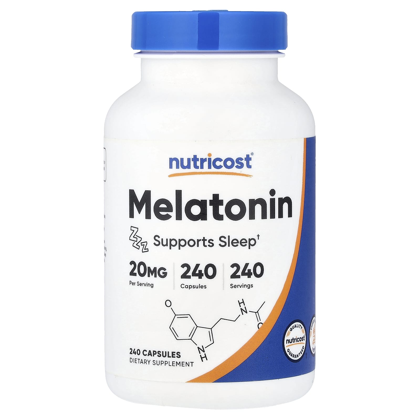 Nutricost Melatonin – 20 mg – 240 gélules — Tunisie