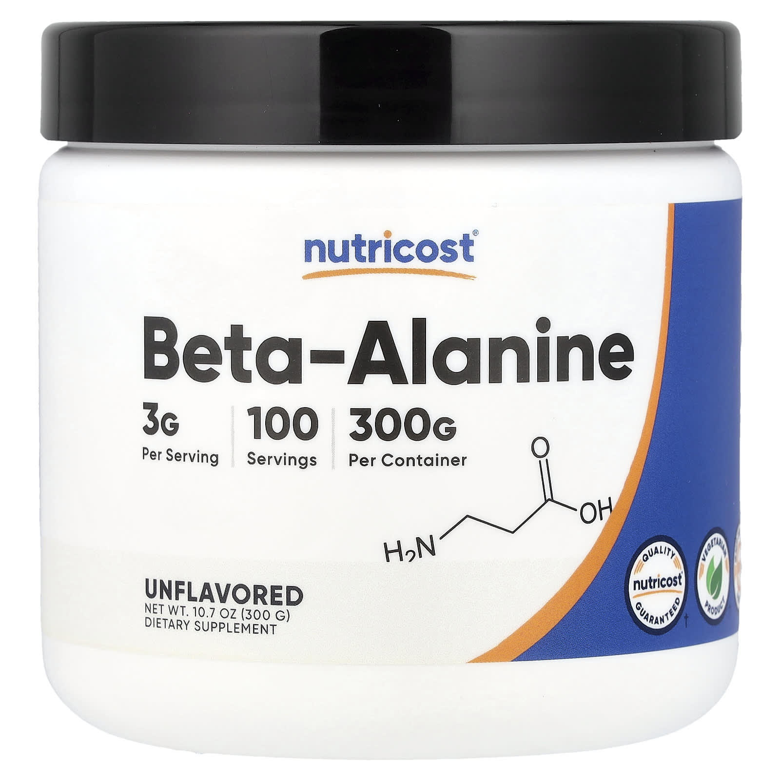 Nutricost Beta Alanine – Sans arôme – 300 g — Tunisie