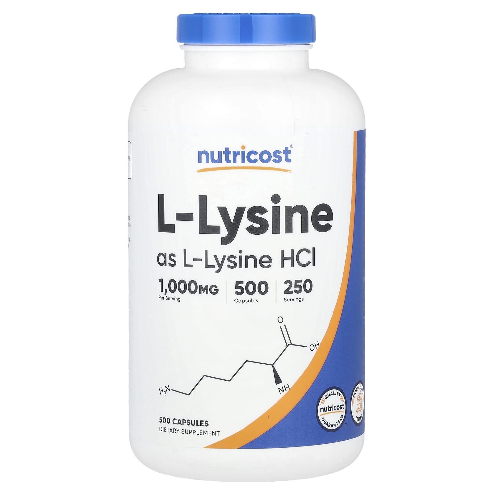 Nutricost L-Lysine – 500 gélules — Tunisie