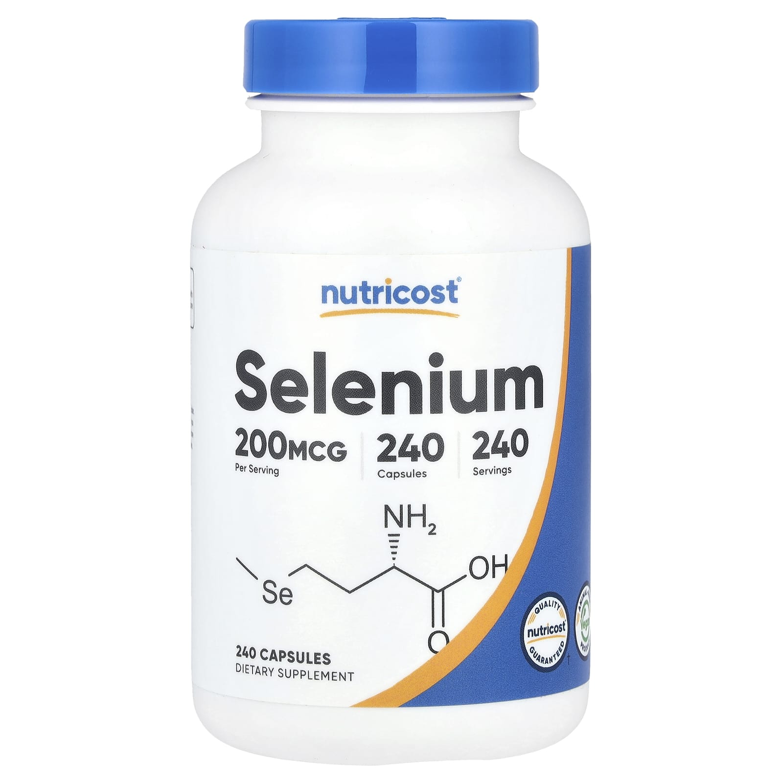 Nutricost Selenium – 200 µg – 240 gélules — Tunisie