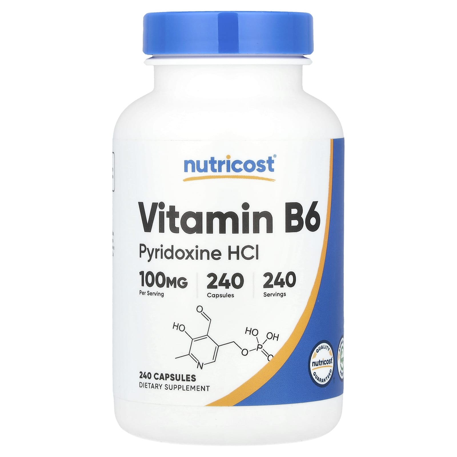 Nutricost Vitamin B6 – 240 gélules — Tunisie