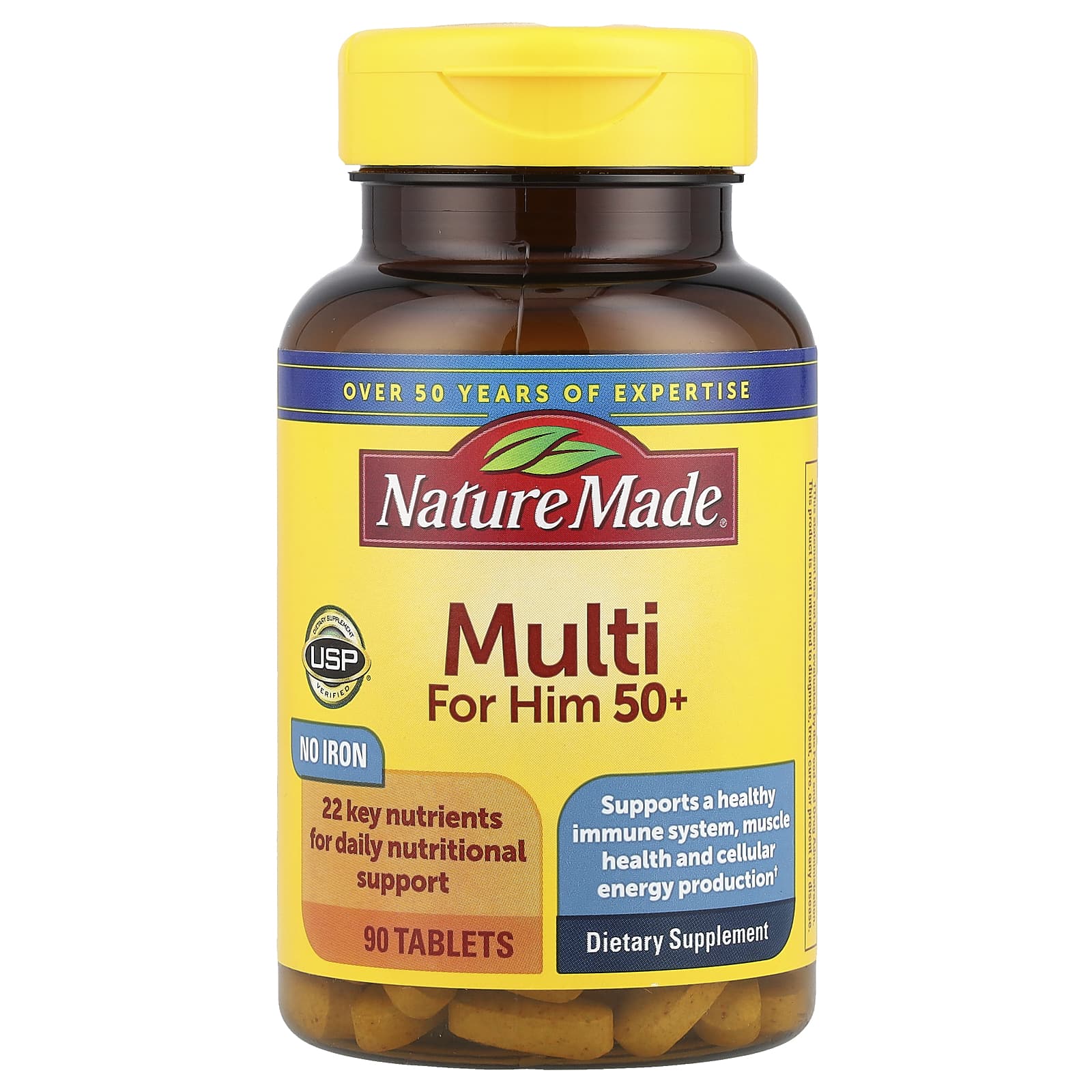 Nature Made Multi For Him 50+ – 90 comprimés — Tunisie