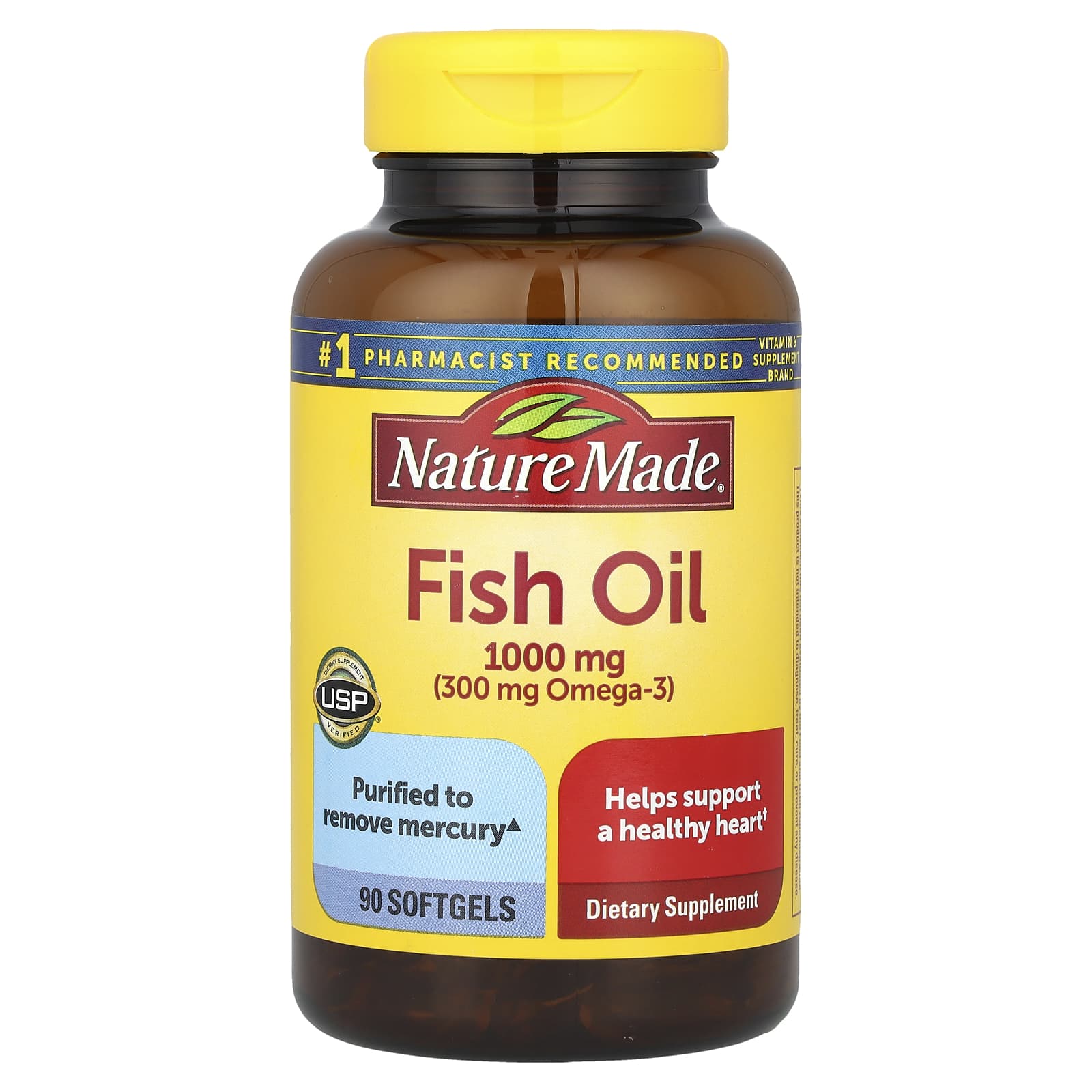 Nature Made Fish Oil – 90 capsules molles — Tunisie