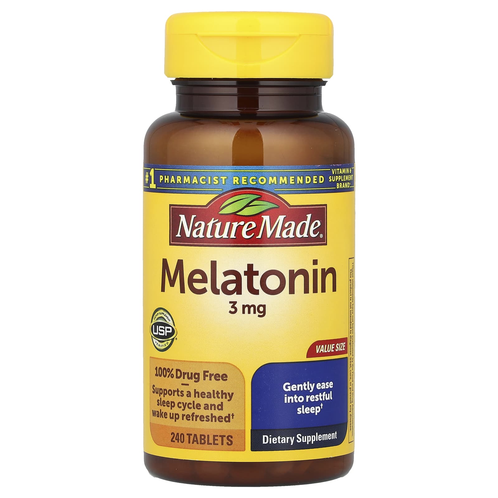 Nature Made Melatonin – 240 comprimés — Tunisie