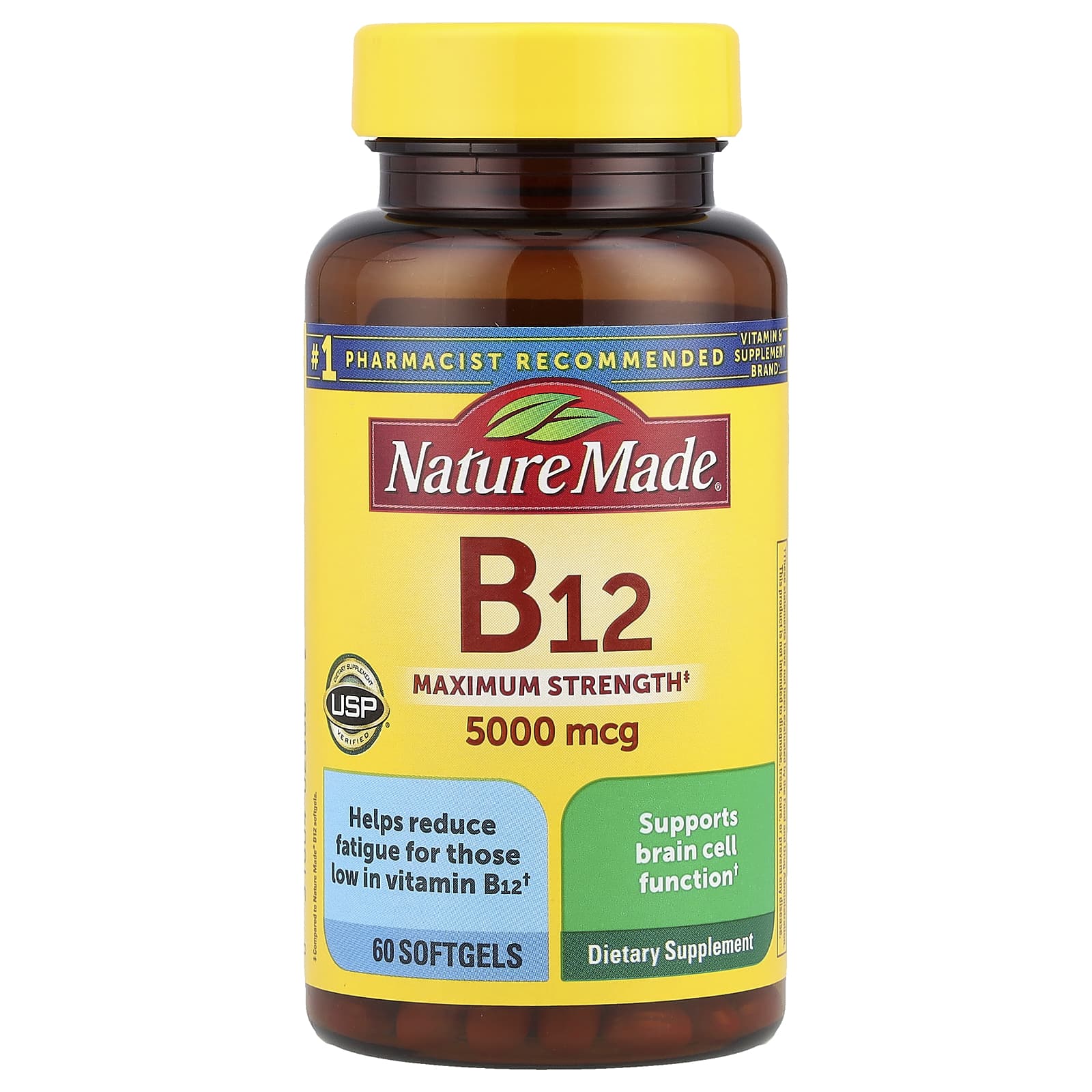 Nature Made Vitamin B12, Maximum Strength – 60 capsules molles — Tunisie