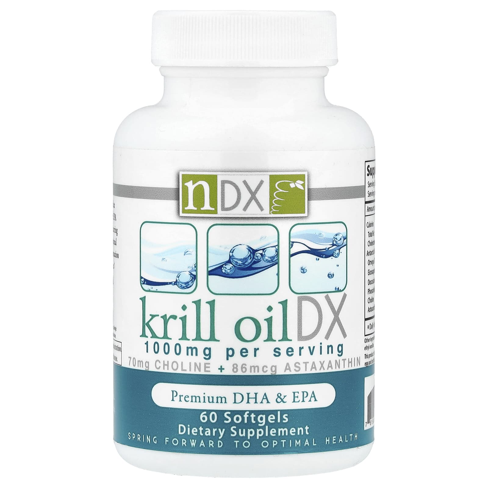 Natural Dynamix (NDX) Krill Oil DX, Premium DHA & EPA – 60 capsules molles — Tunisie