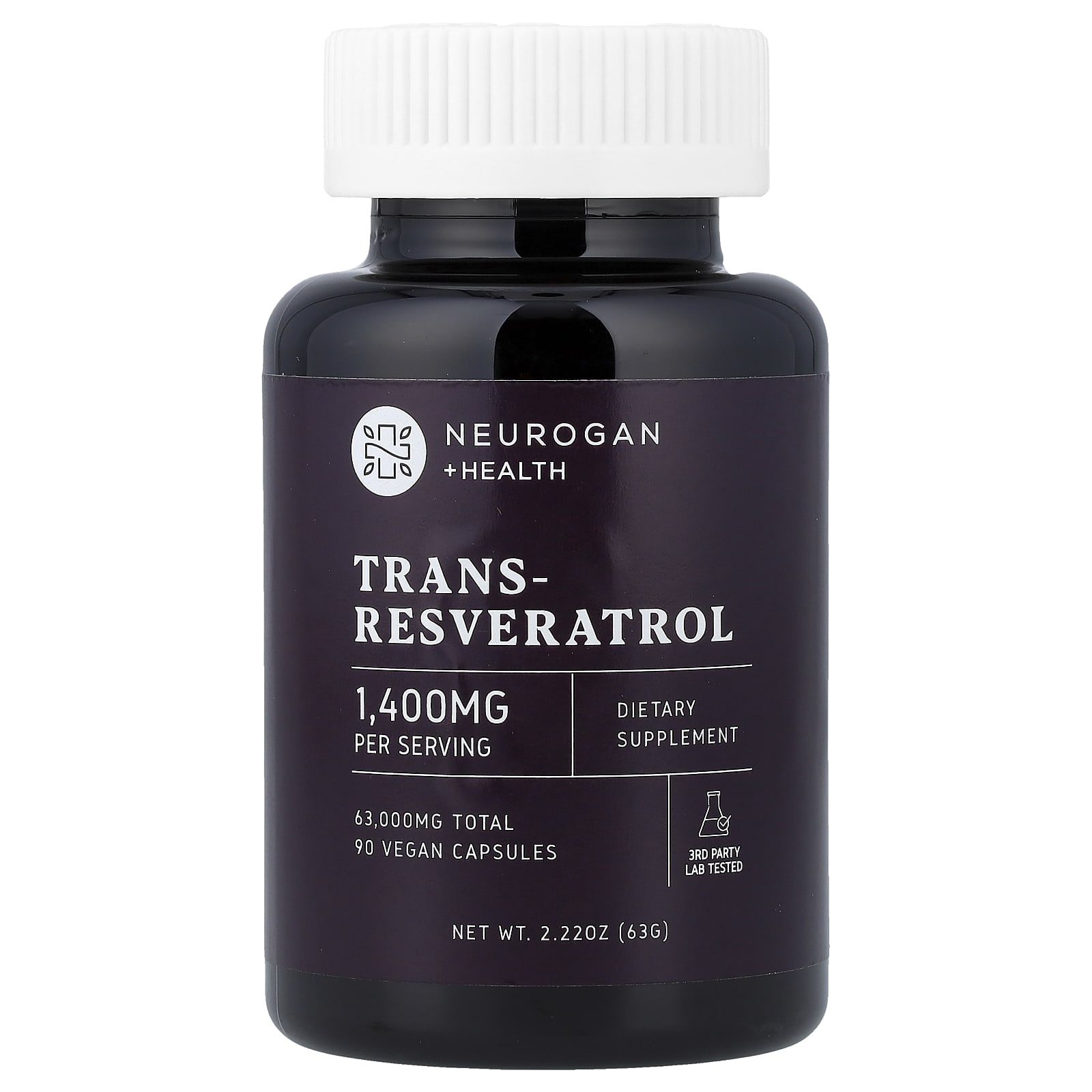 Neurogan Health Trans-Resveratrol – 90 gélules véganes — Tunisie