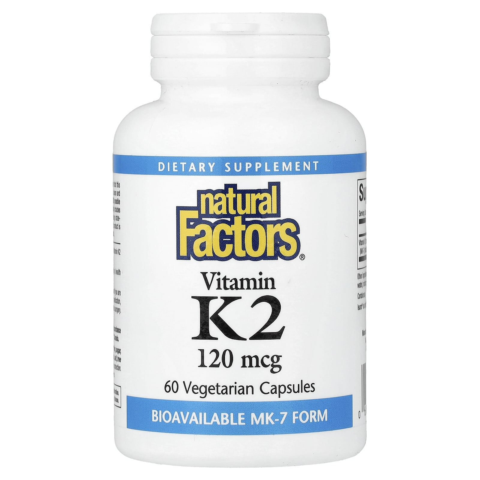 Natural Factors Vitamin K2 – 60 gélules végétales — Tunisie