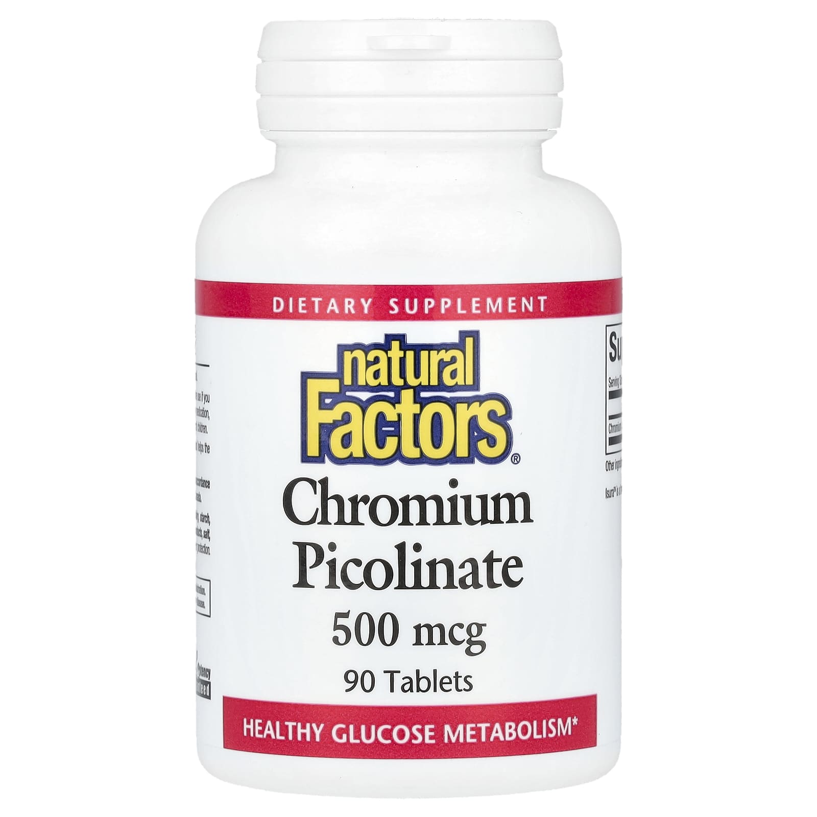 Natural Factors Chromium Picolinate – 90 comprimés — Tunisie