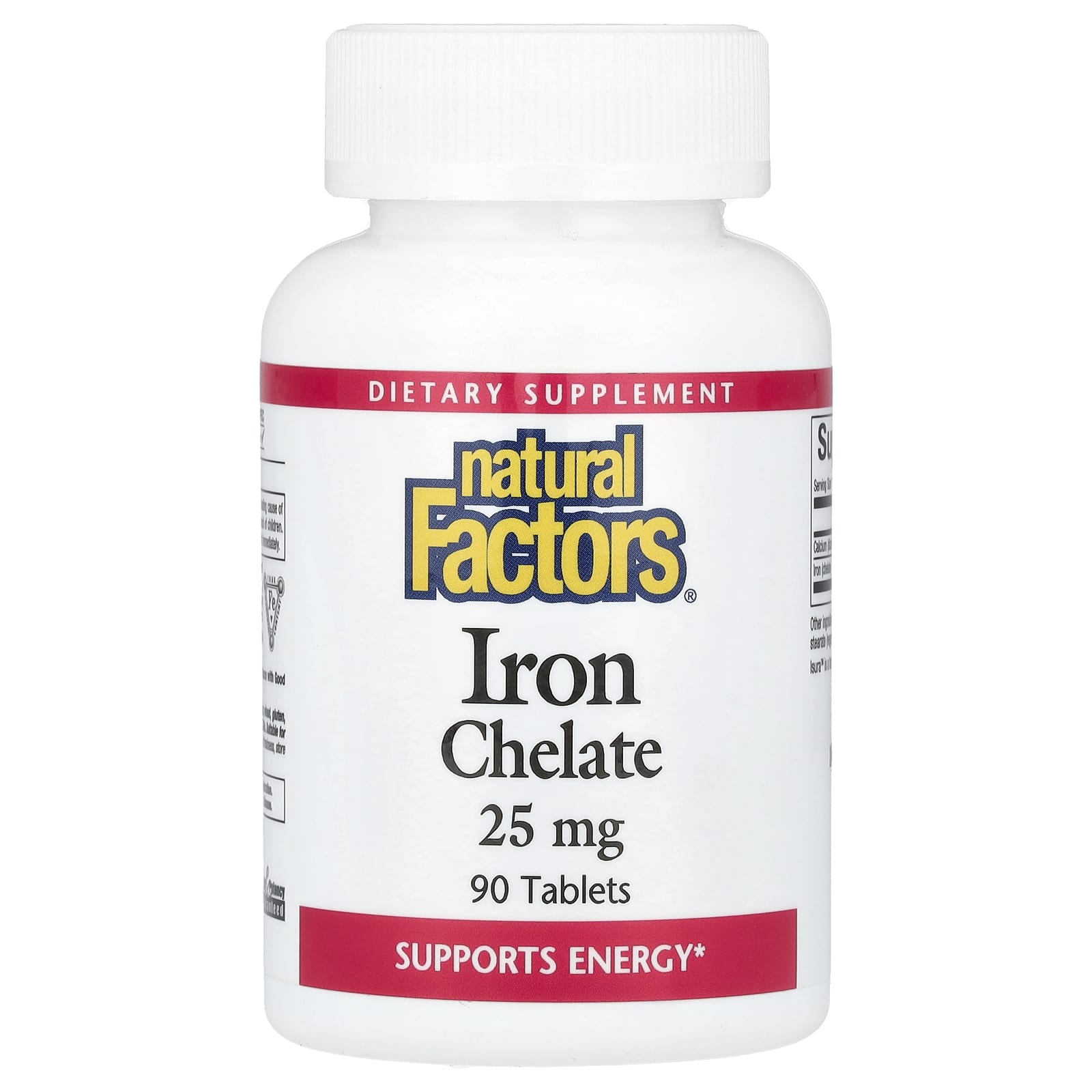Natural Factors Iron Chelate – 90 comprimés — Tunisie