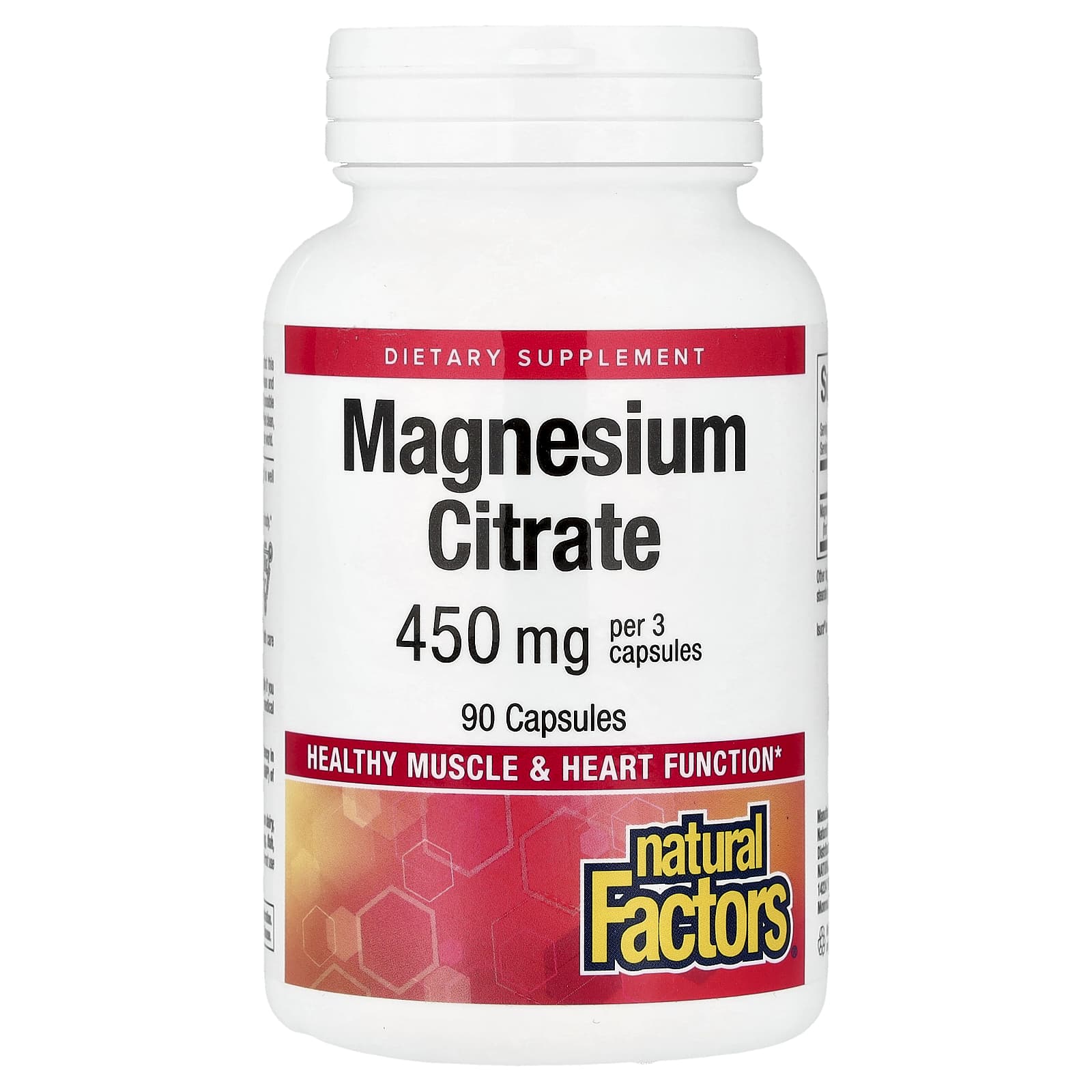 Natural Factors Magnesium Citrate – 90 gélules — Tunisie
