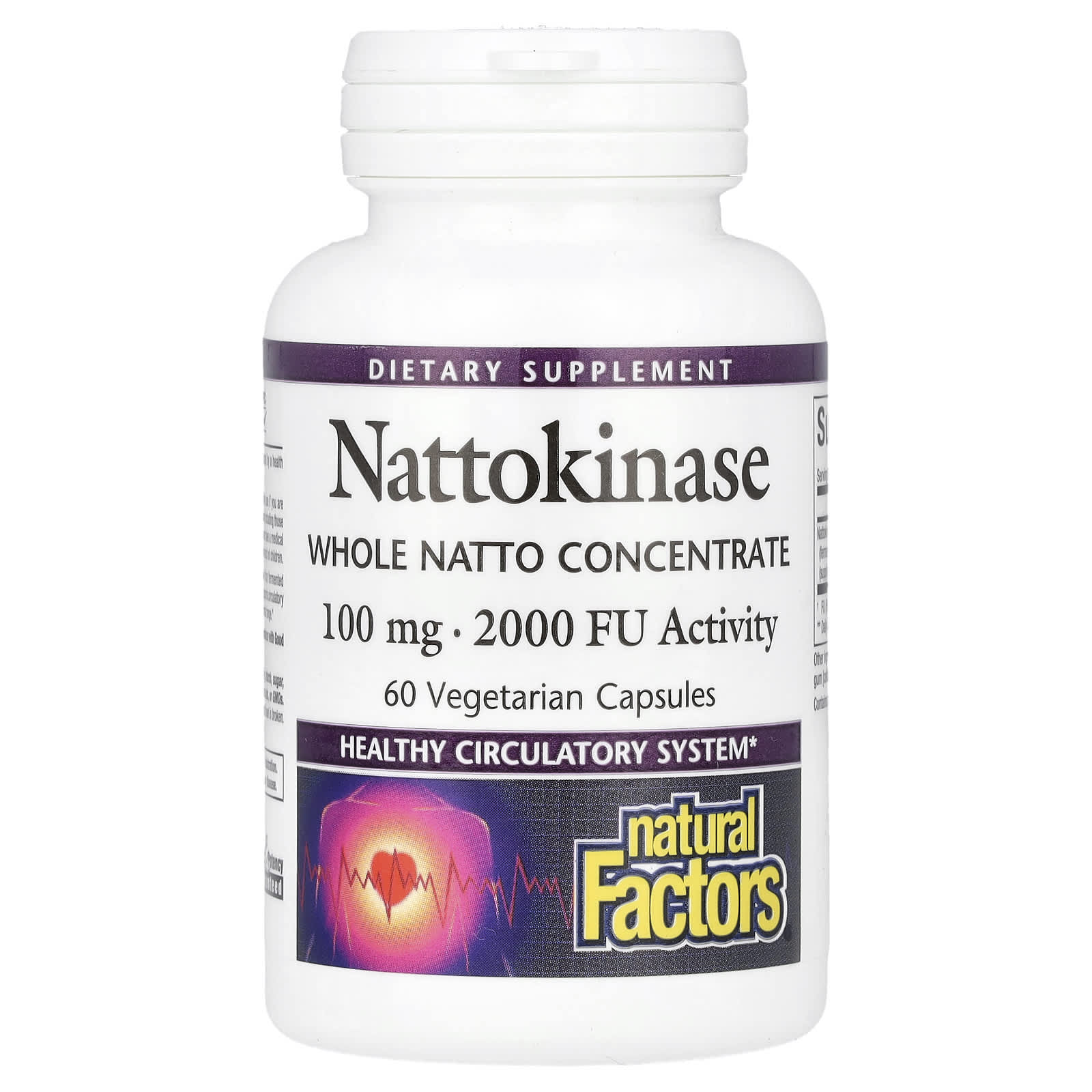 Natural Factors Nattokinase – 60 gélules végétales — Tunisie