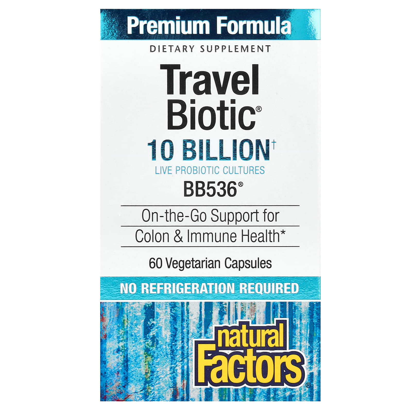 Natural Factors Travel Biotic – 60 gélules végétales — Tunisie