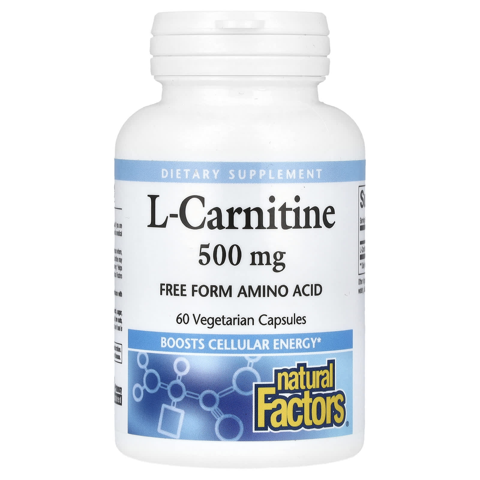 Natural Factors L-Carnitine – 60 gélules végétales — Tunisie