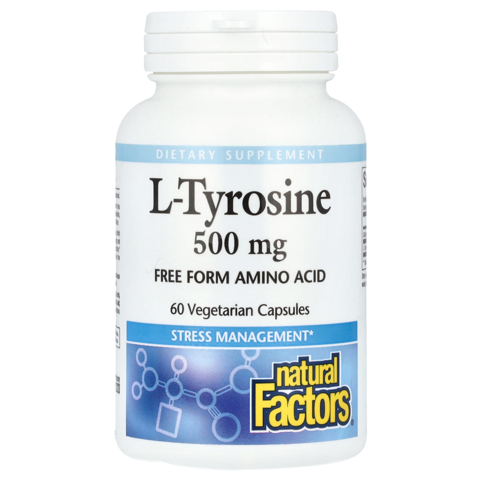 Natural Factors L-Tyrosine – 60 gélules végétales — Tunisie
