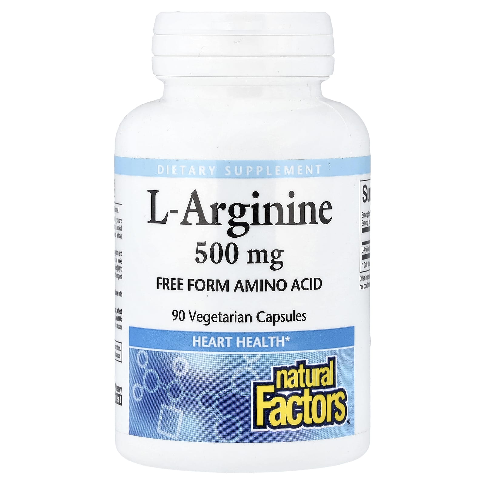 Natural Factors L-Arginine – 90 gélules végétales — Tunisie