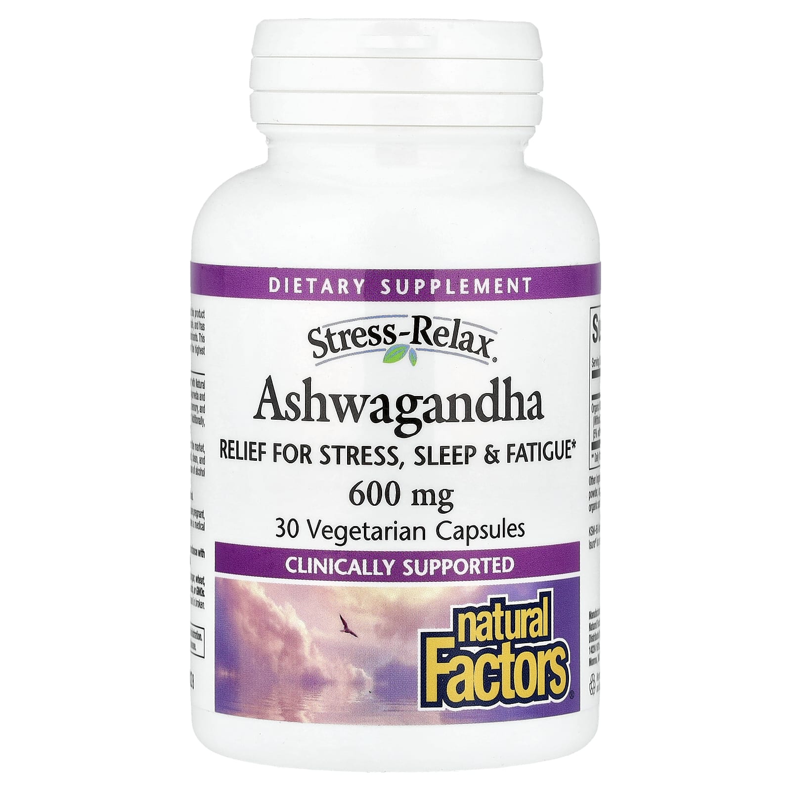 Natural Factors Stress-Relax, Ashwagandha – 30 gélules végétales — Tunisie