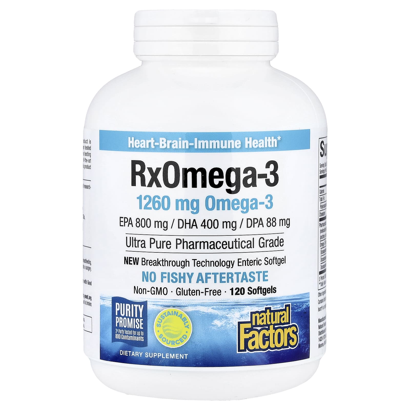 Natural Factors Rx Omega-3 – 120 capsules molles — Tunisie