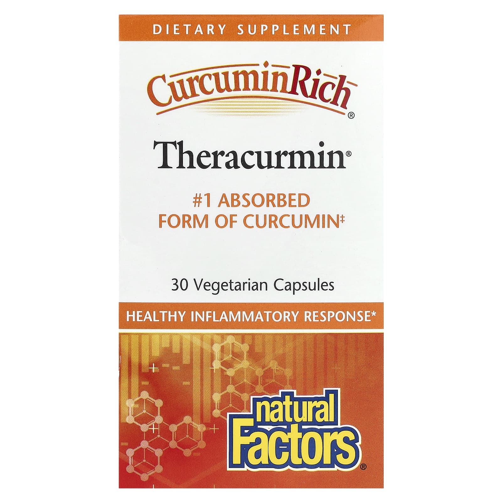 Natural Factors CurcuminRich, Theracurmin – 30 gélules végétales — Tunisie