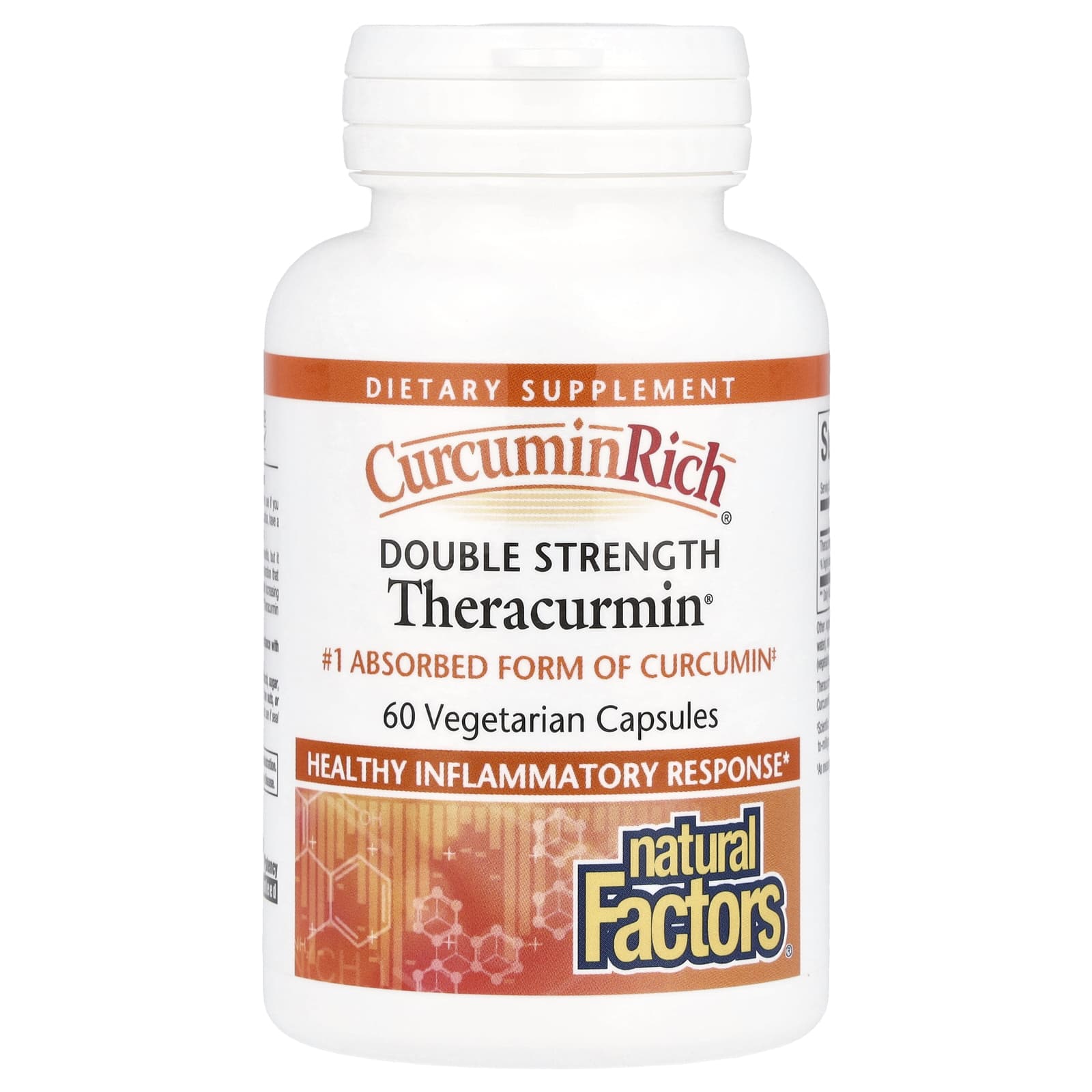Natural Factors CurcuminRich, Theracurmin – 60 mg – 60 gélules végétales — étiquette 1
