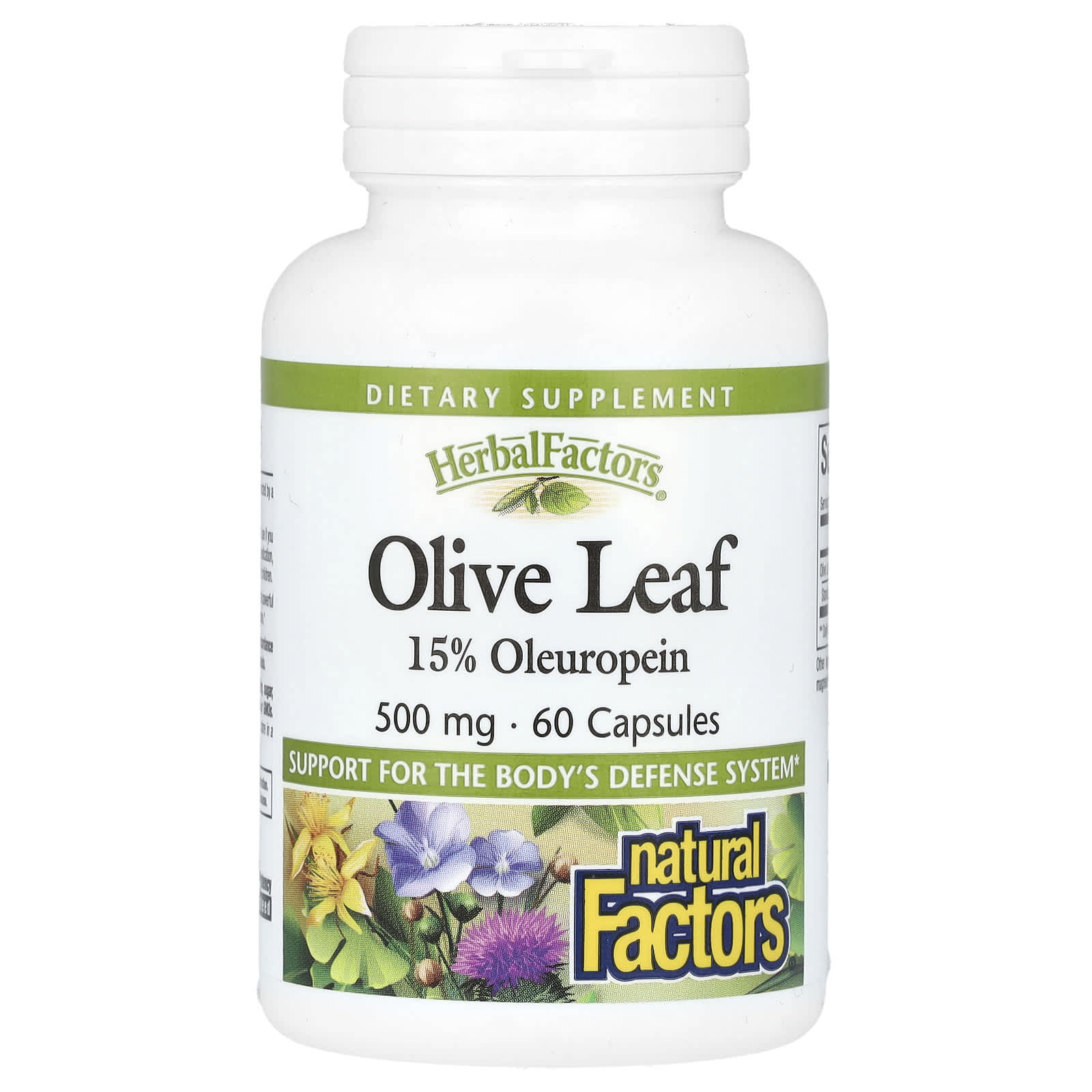 Natural Factors HerbalFactors, Olive Leaf – 60 gélules — Tunisie