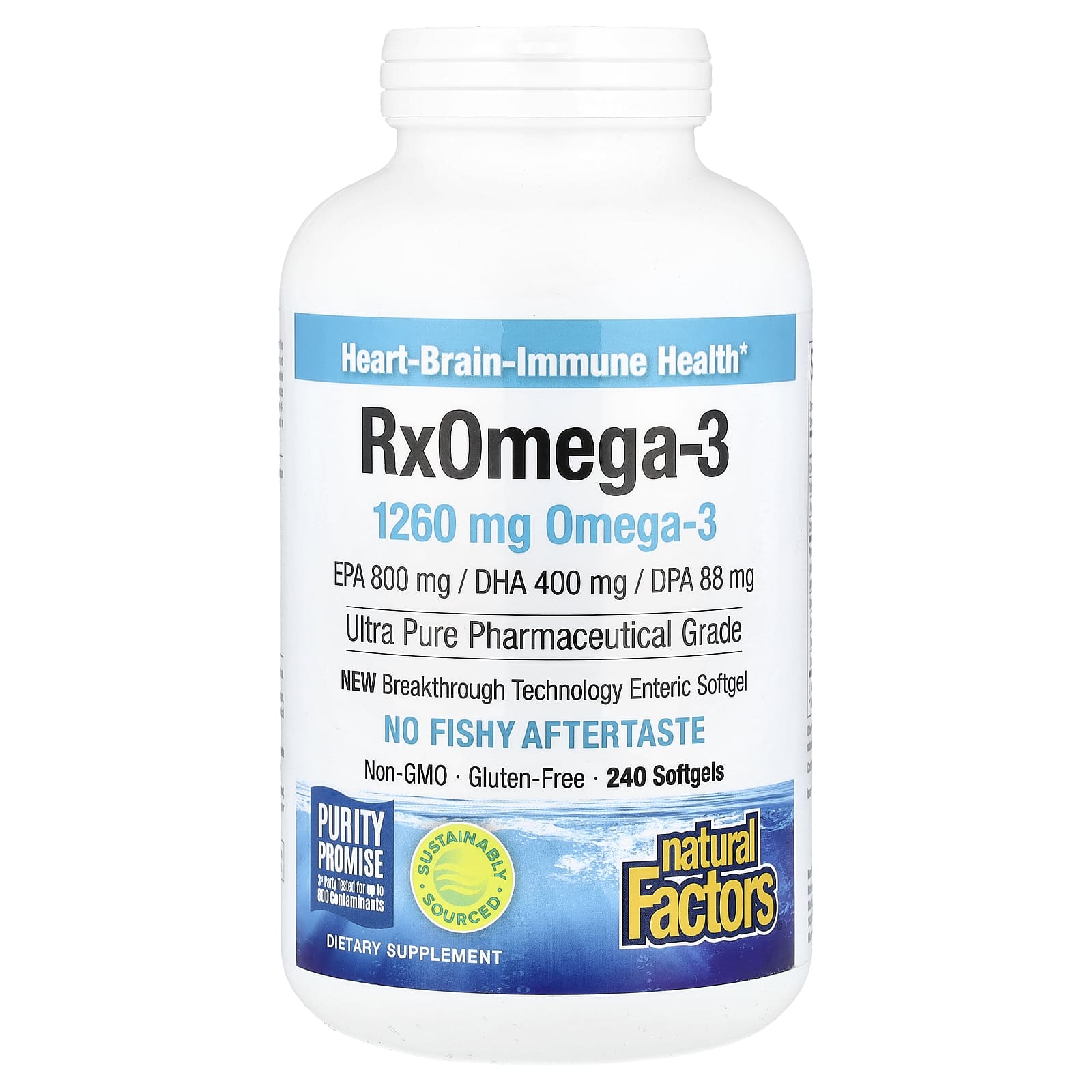 Natural Factors Rx Omega-3 – 240 capsules molles — Tunisie