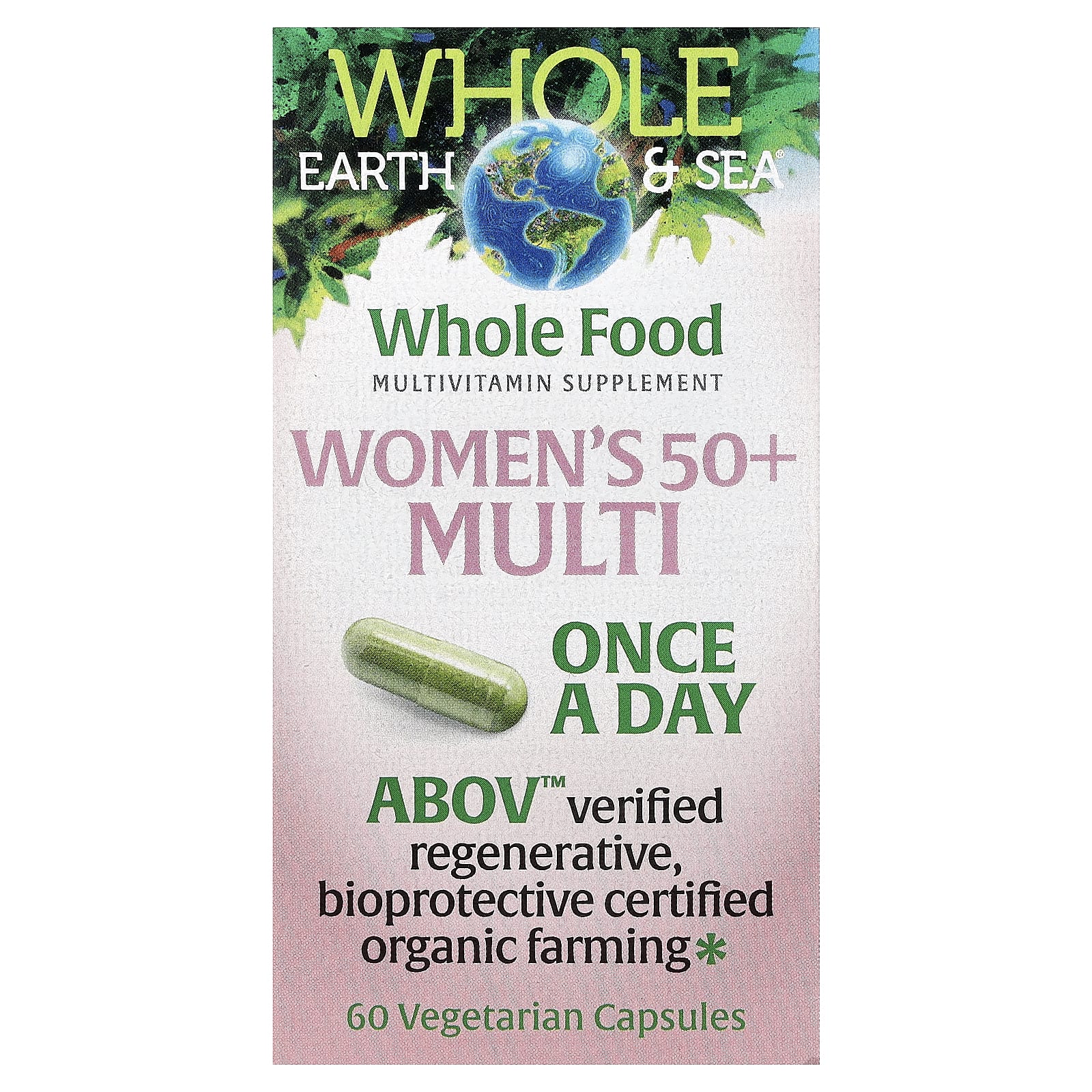Natural Factors Whole Earth & Sea – Women's 50+ Multi – 60 gélules végétales — Tunisie