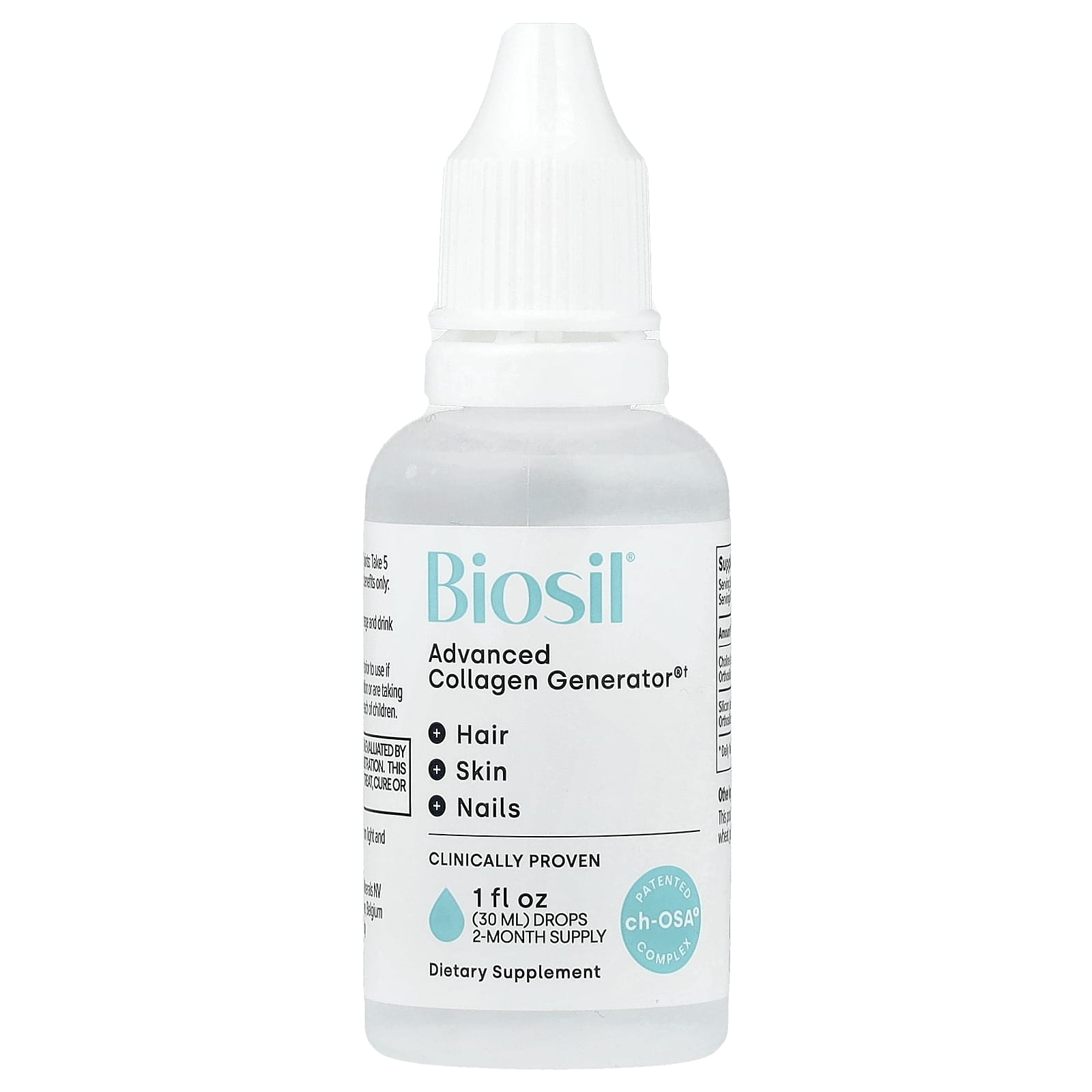Biosil Advanced Collagen Generator – 30 ml — étiquette 1