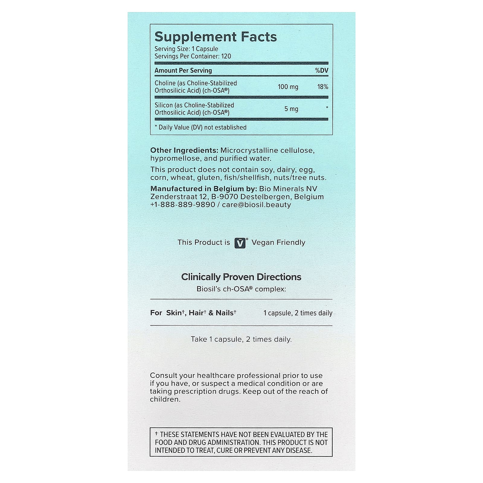 Biosil Advanced Collagen Generator, 120 Original Capsules — photo 2 sur 2