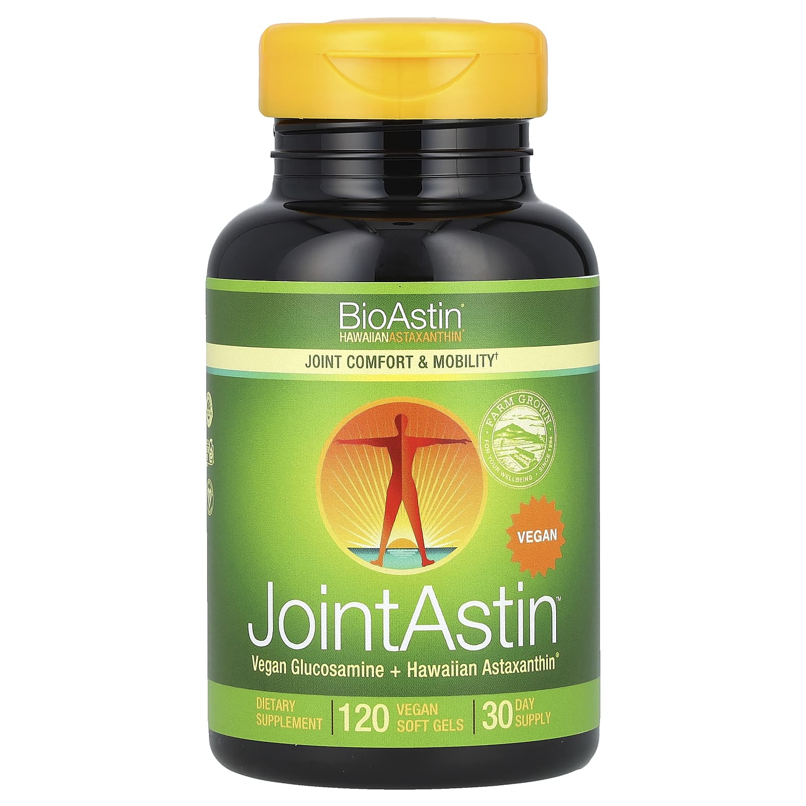 Nutrex Hawaii BioAstin, JointAstin, Hawaiian Astaxanthin, 120 Vegan Soft Gels — Tunisie
