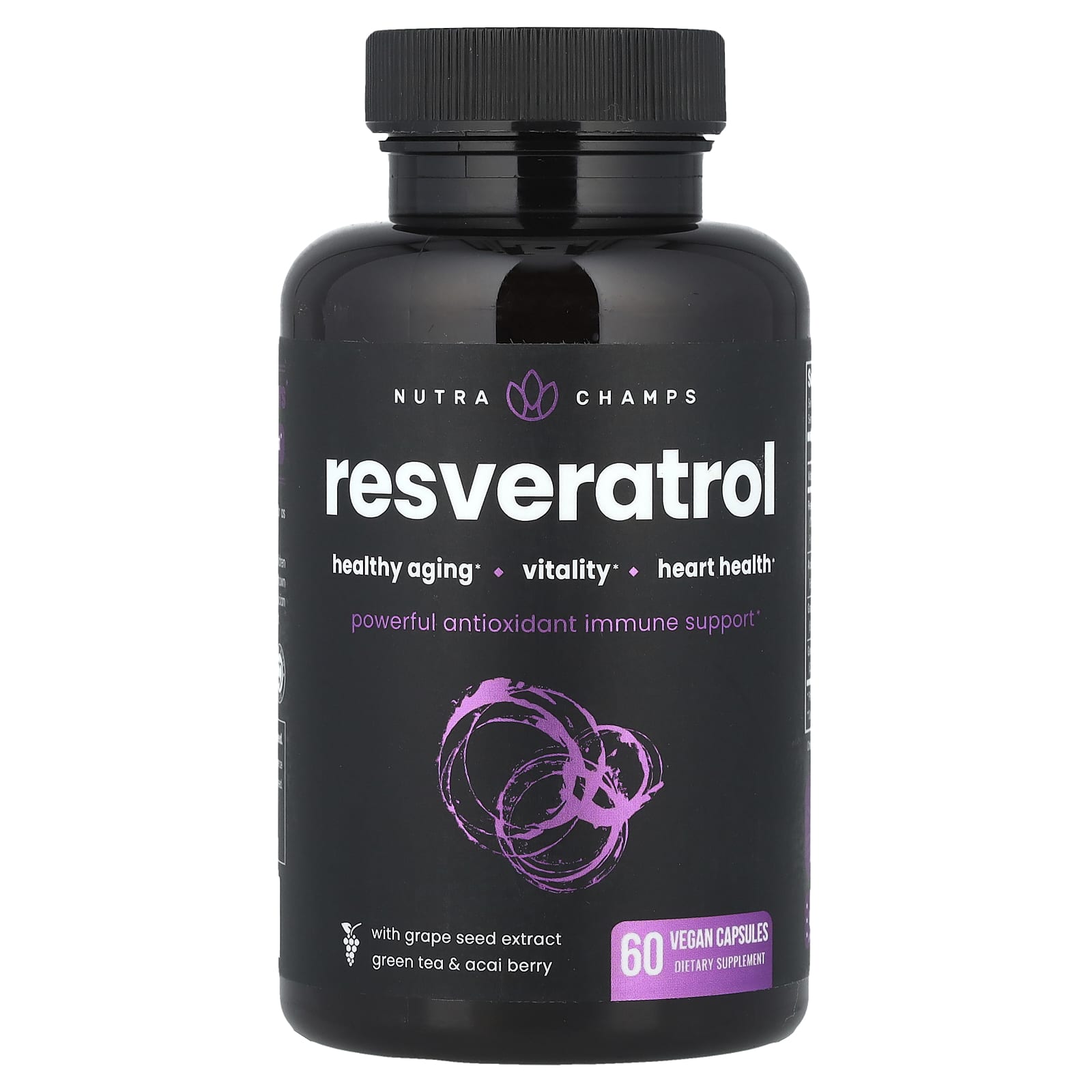 NutraChamps Resveratrol – 60 gélules véganes — Tunisie