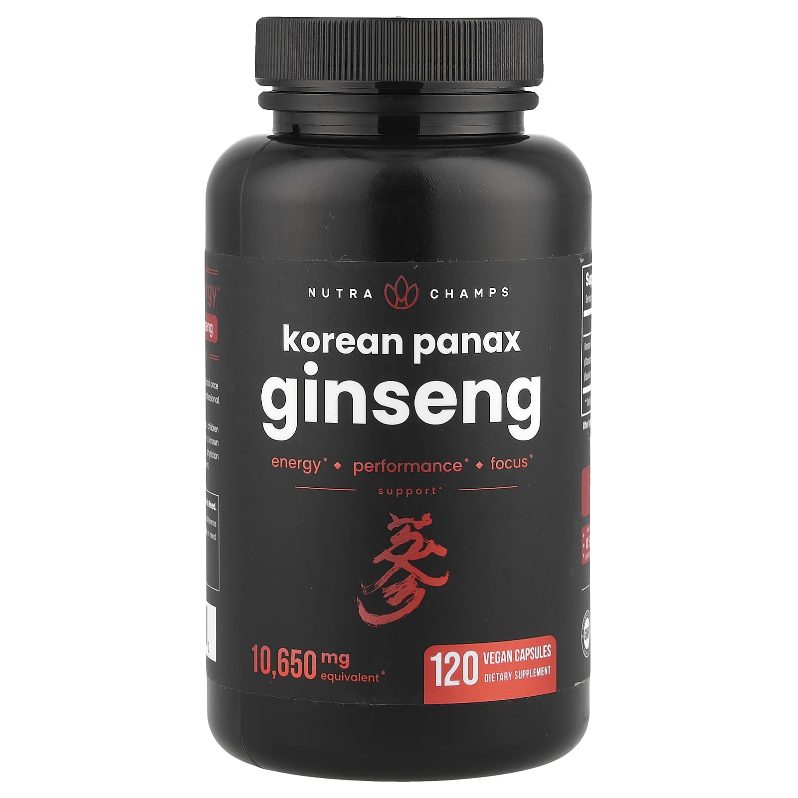 NutraChamps Korean Panax Ginseng – 120 gélules véganes — Tunisie