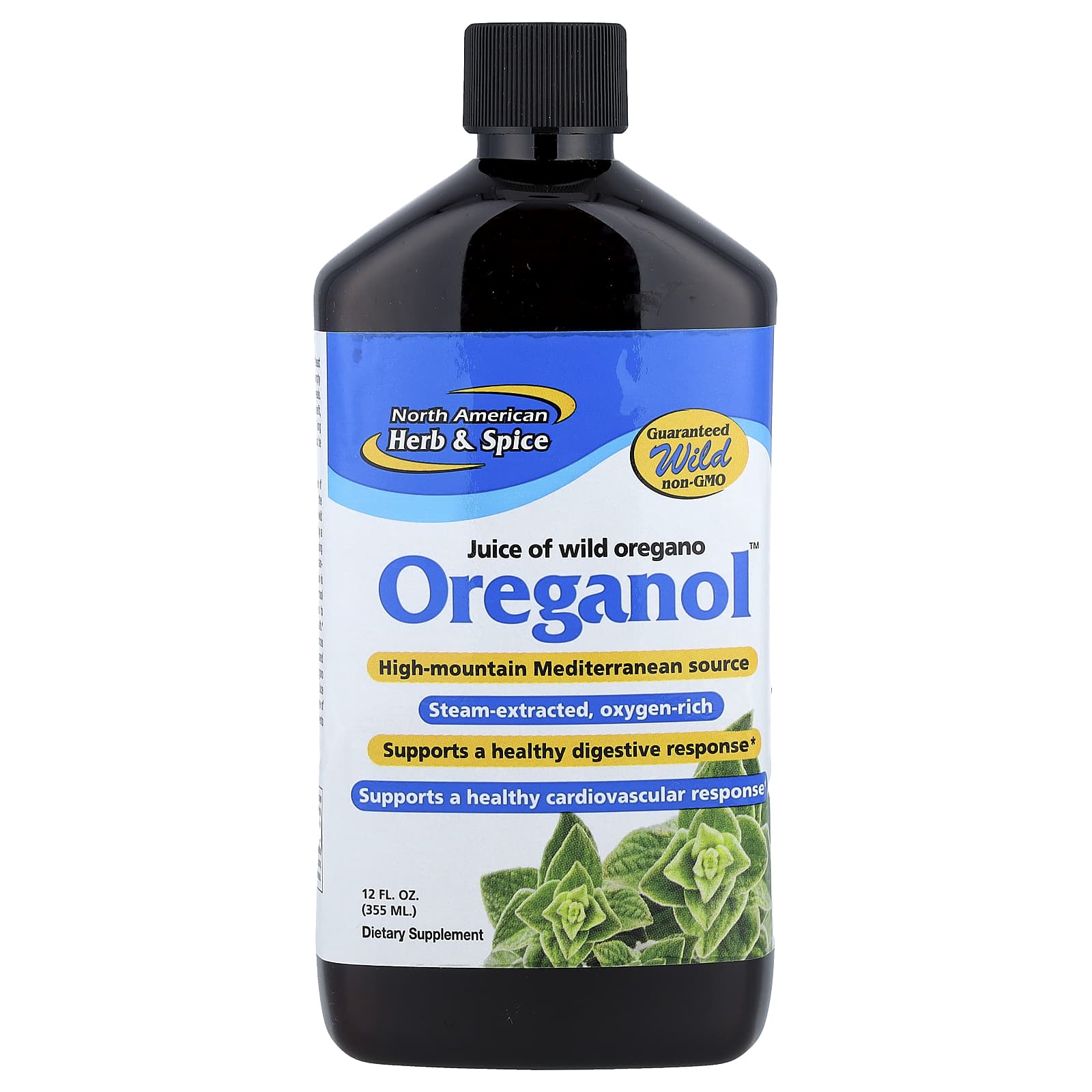 North American Herb & Spice Oreganol, Juice of Wild Oregano – 355 ml — Tunisie