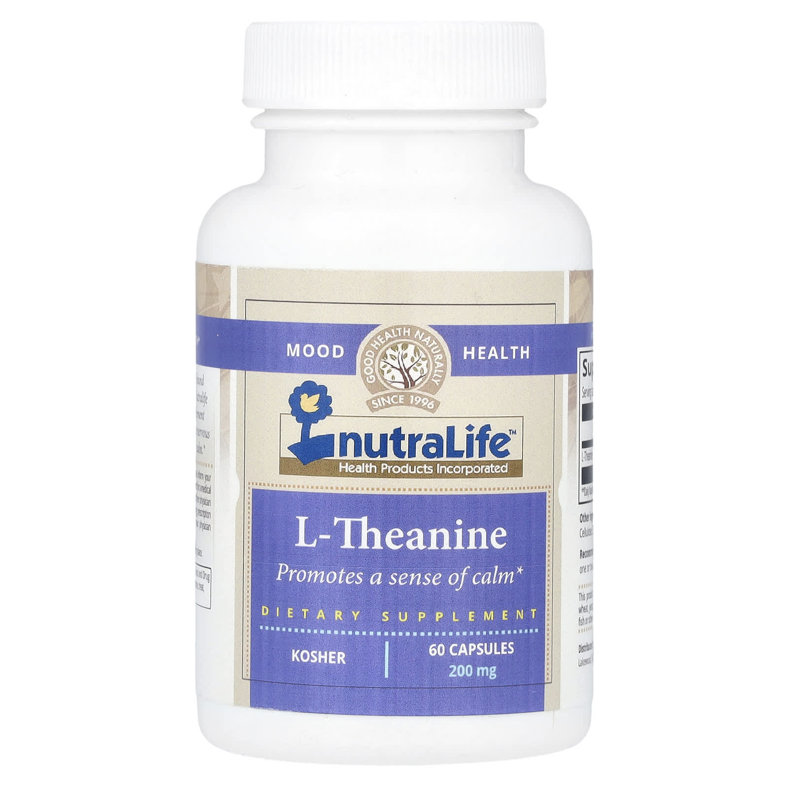 NutraLife L-Theanine – 60 gélules — Tunisie