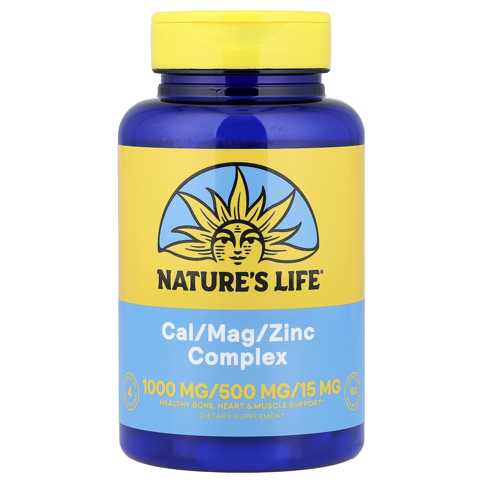 Nature's Life Cal/Mag/Zinc Complex – 100 gélules — Tunisie