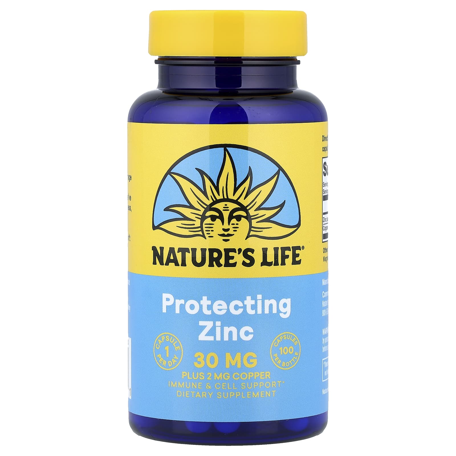Nature's Life Protecting Zinc – 100 gélules — Tunisie