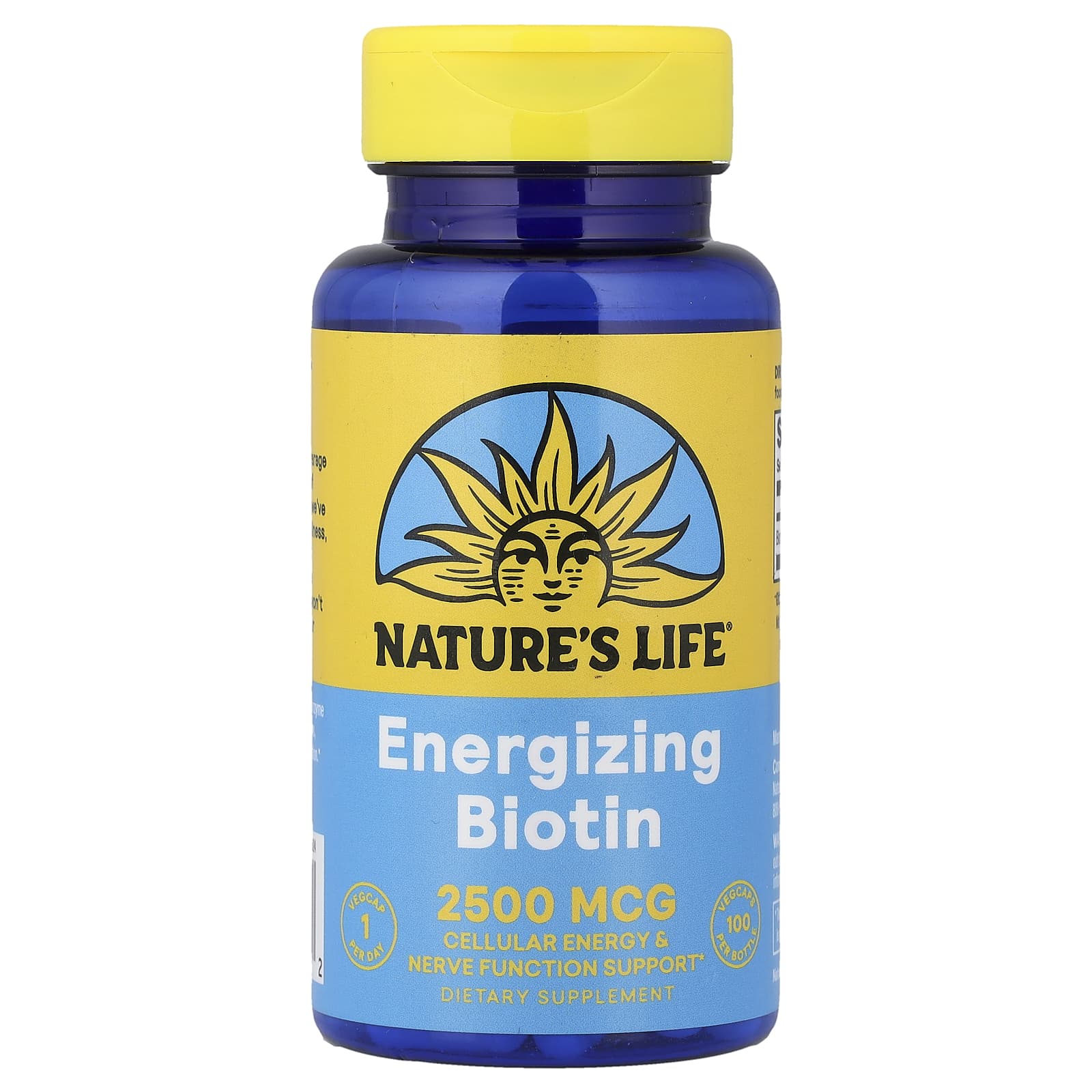 Nature's Life Energizing Biotin – 2500 µg — Tunisie