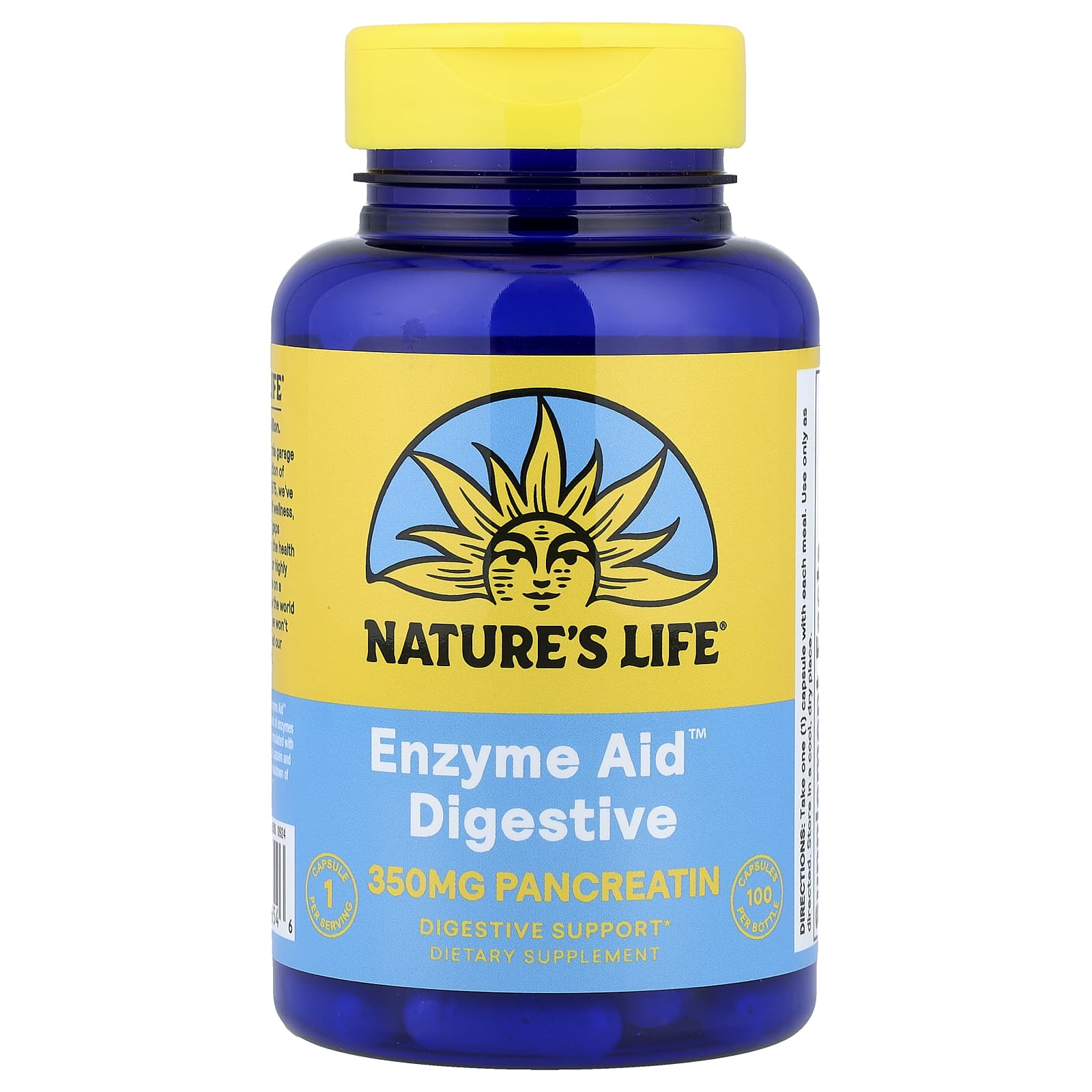 Nature's Life Enzyme Aid Digestive – 100 gélules — Tunisie