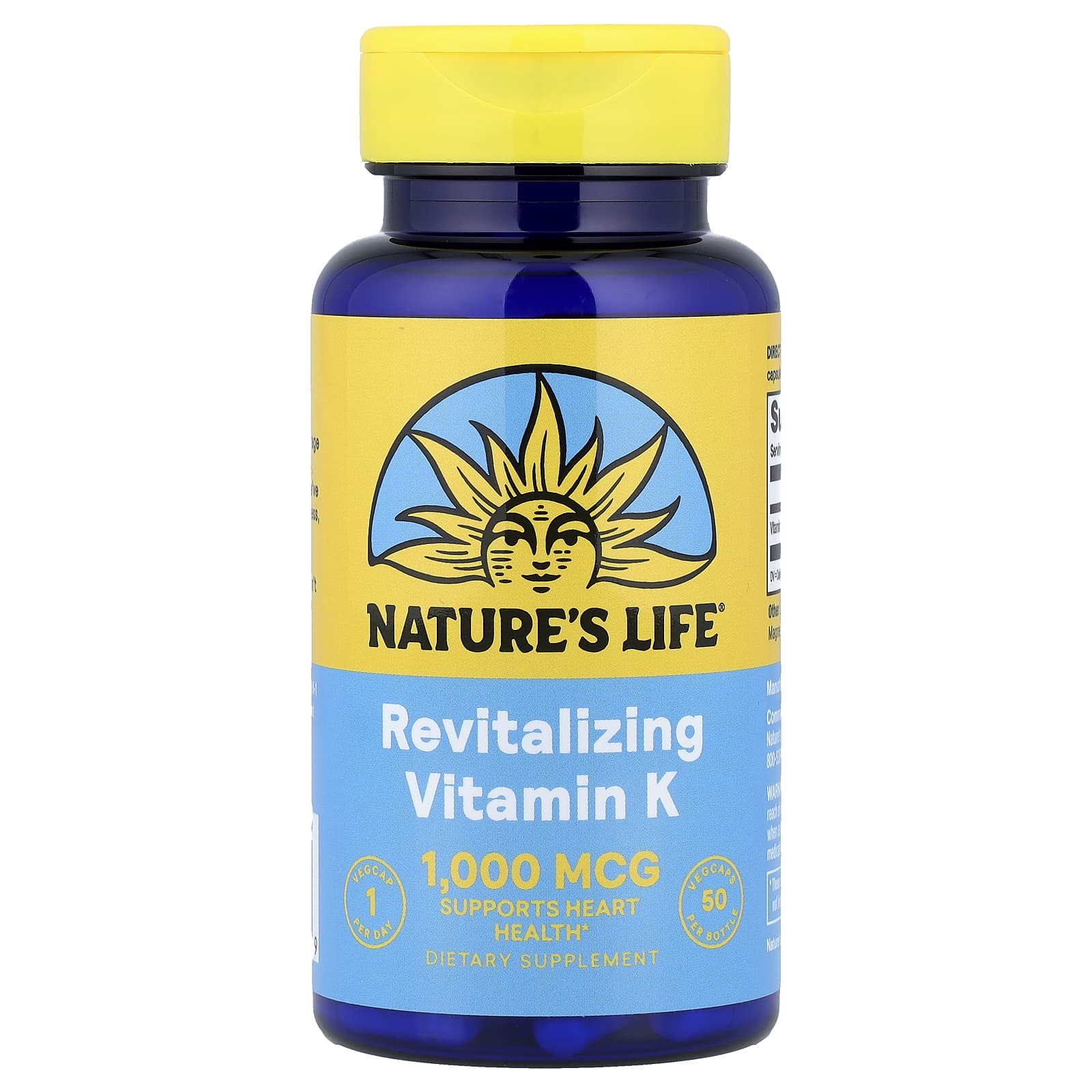 Nature's Life Revitalizing Vitamin K – 1000 µg — Tunisie