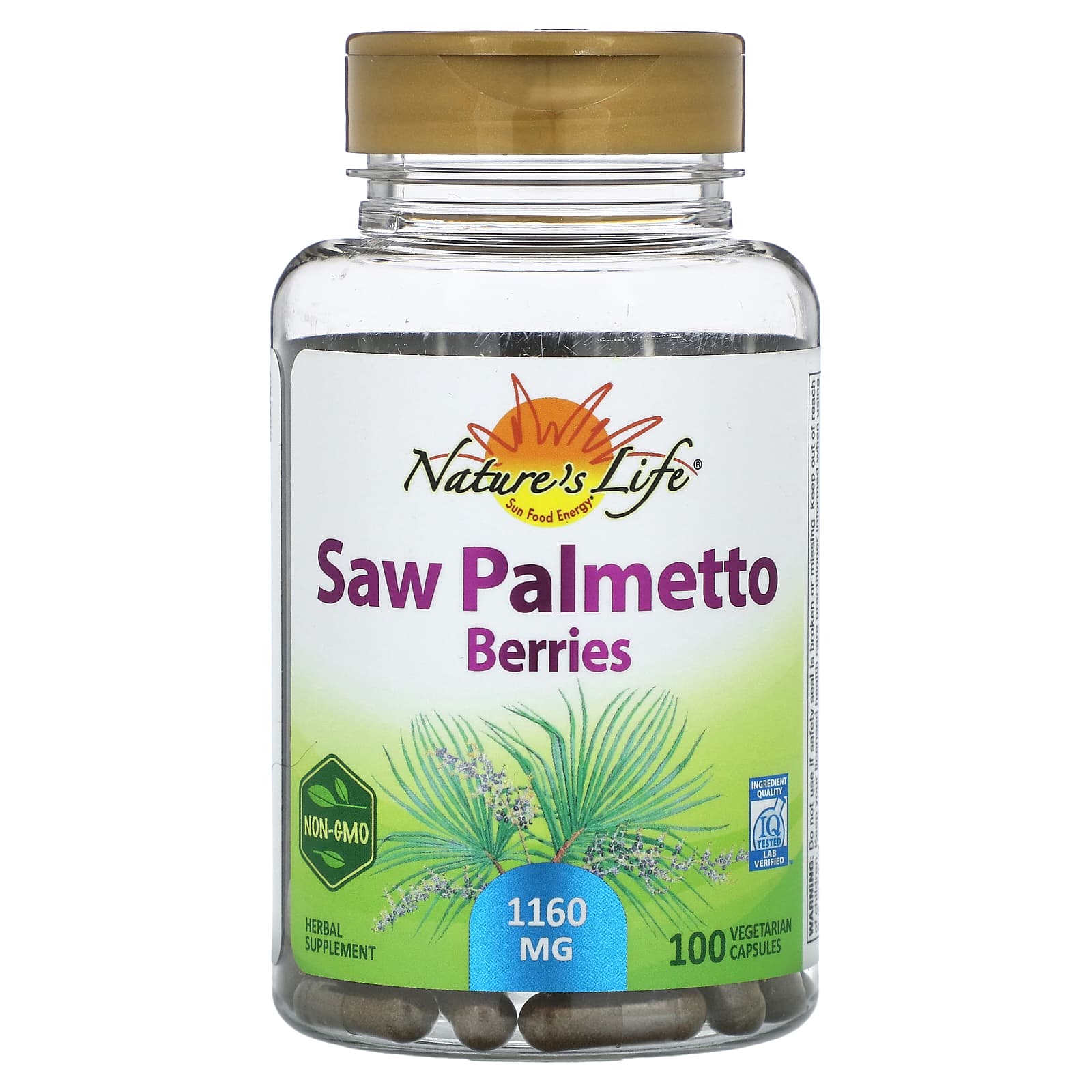 Nature's Life Saw Palmetto Berries – Saw Palmetto Berries – 100 gélules végétales — Tunisie