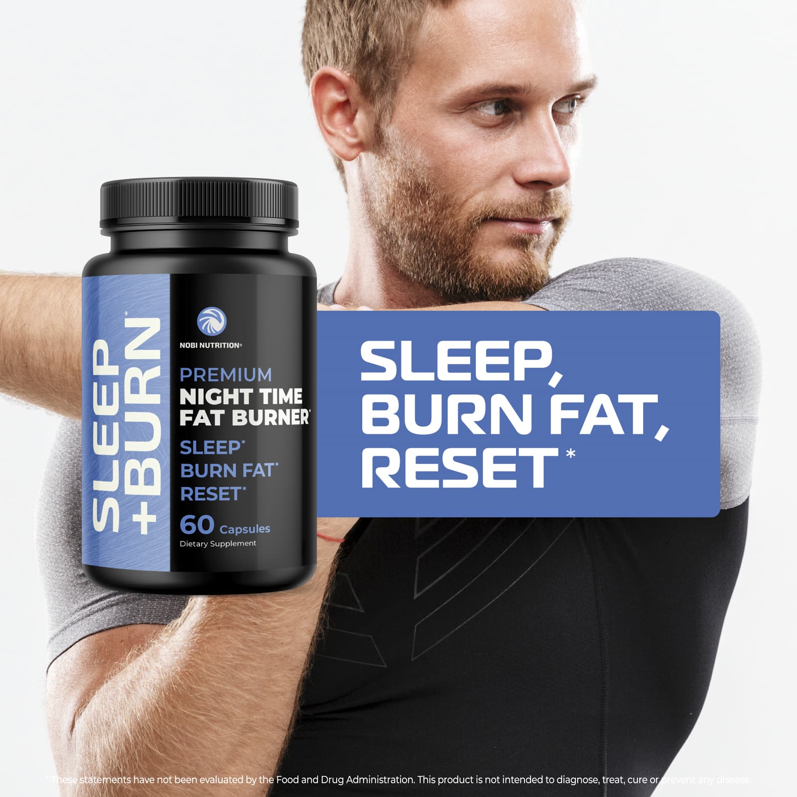 Nobi Nutrition Premium Night Time Fat Burner – 60 gélules — étiquette 8