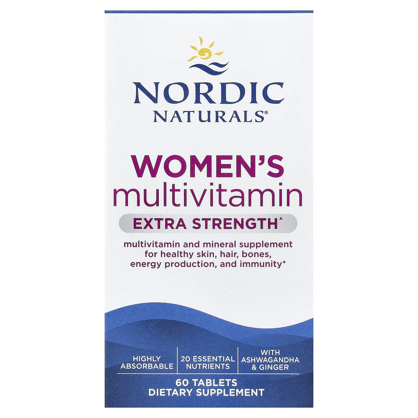 Nordic Naturals Women's Multivitamin – 60 comprimés — Tunisie