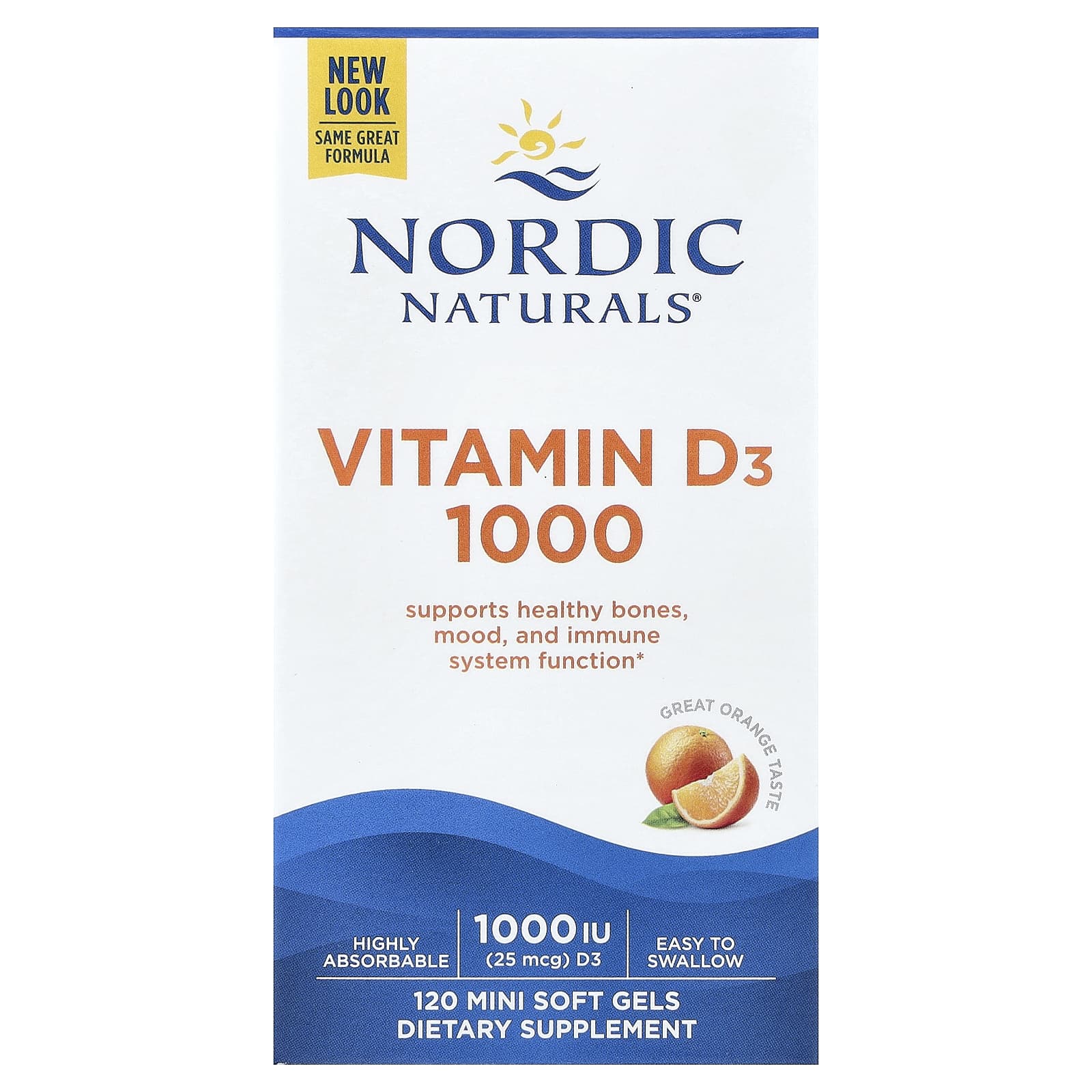 Nordic Naturals Vitamin D3 1000 – Orange – 25 µg — Tunisie