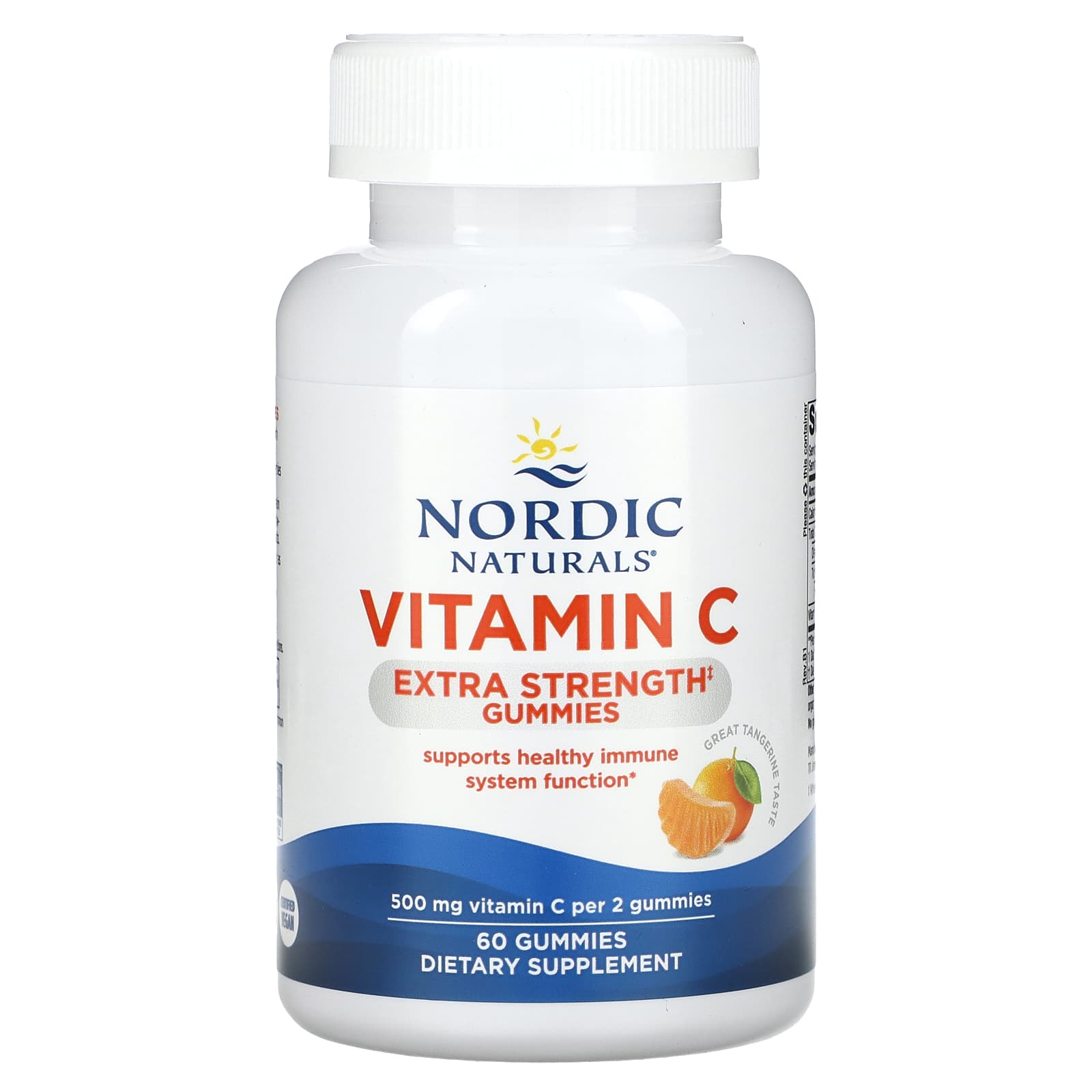 Nordic Naturals Vitamin C Gummies, Tangerine – 250 mg – 60 gommes — Tunisie
