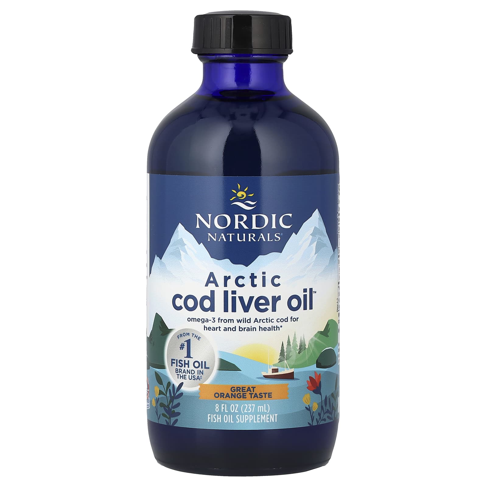 Nordic Naturals Arctic Cod Liver Oil – Orange – 237 ml — Tunisie