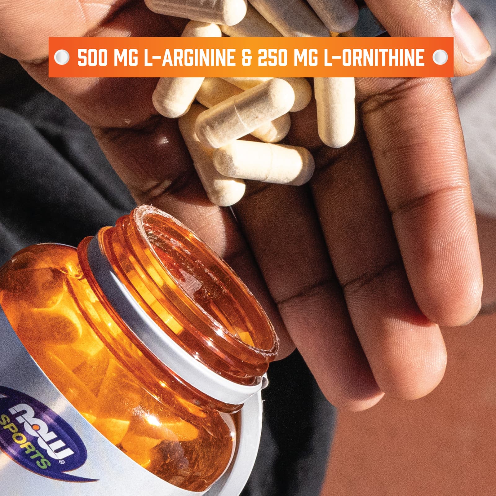 NOW Foods Sports, Arginine & Ornithine – 250 gélules végétales — étiquette 3