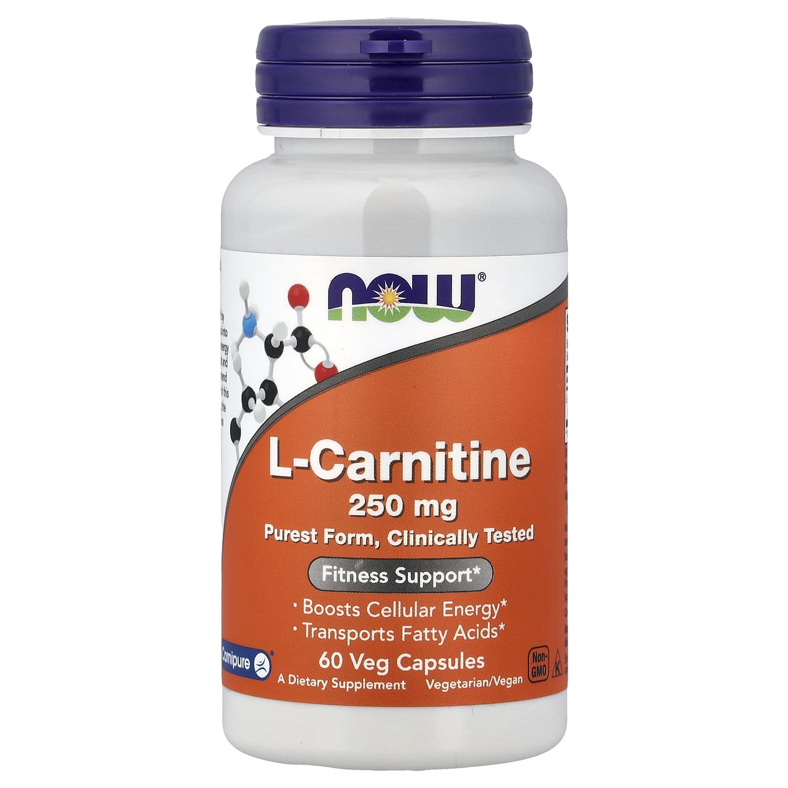 NOW Foods L-Carnitine – 250 mg – 60 gélules végétales — Tunisie