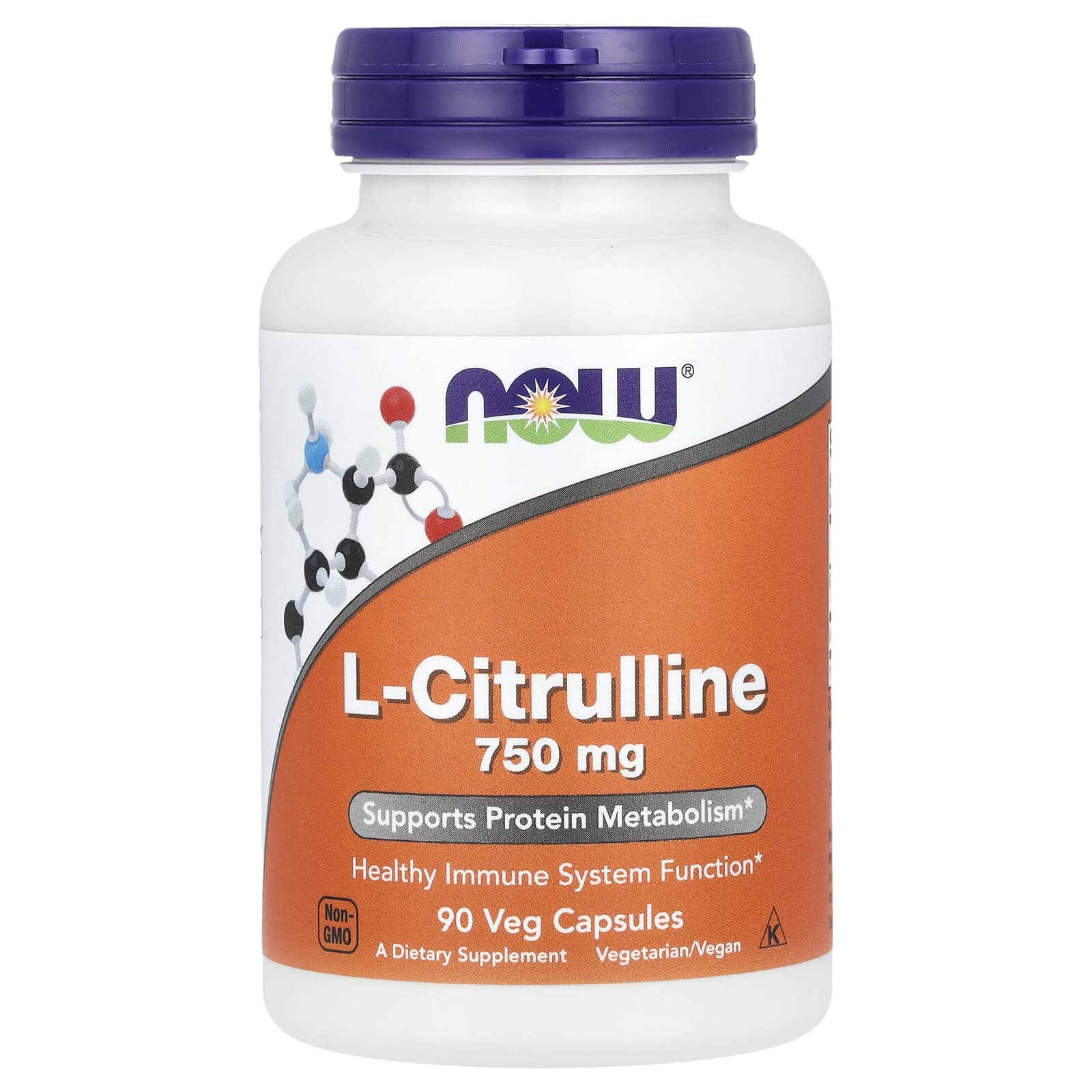 NOW Foods L-Citrulline – 90 gélules végétales — Tunisie