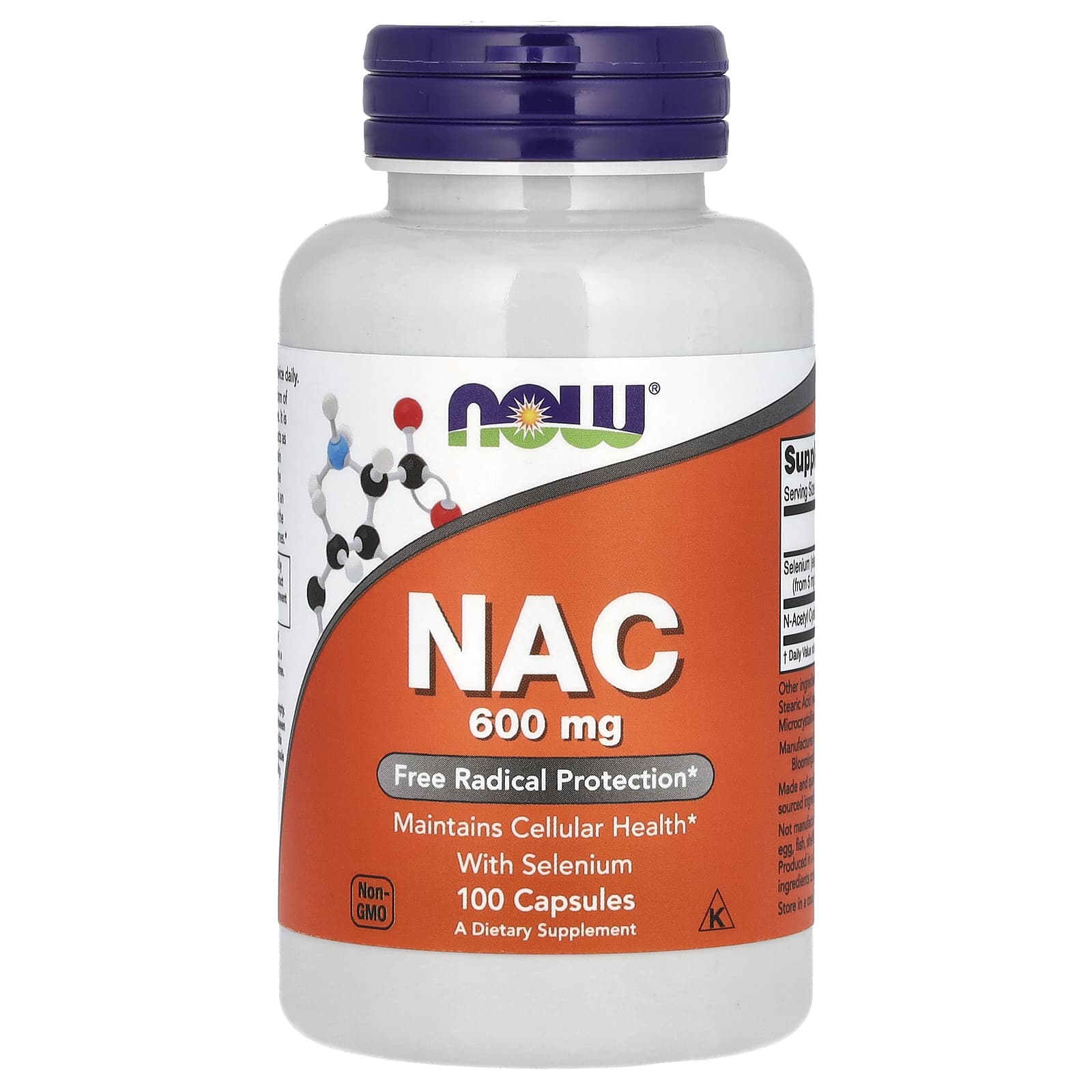NOW Foods NAC With Selenium – 100 gélules — Tunisie
